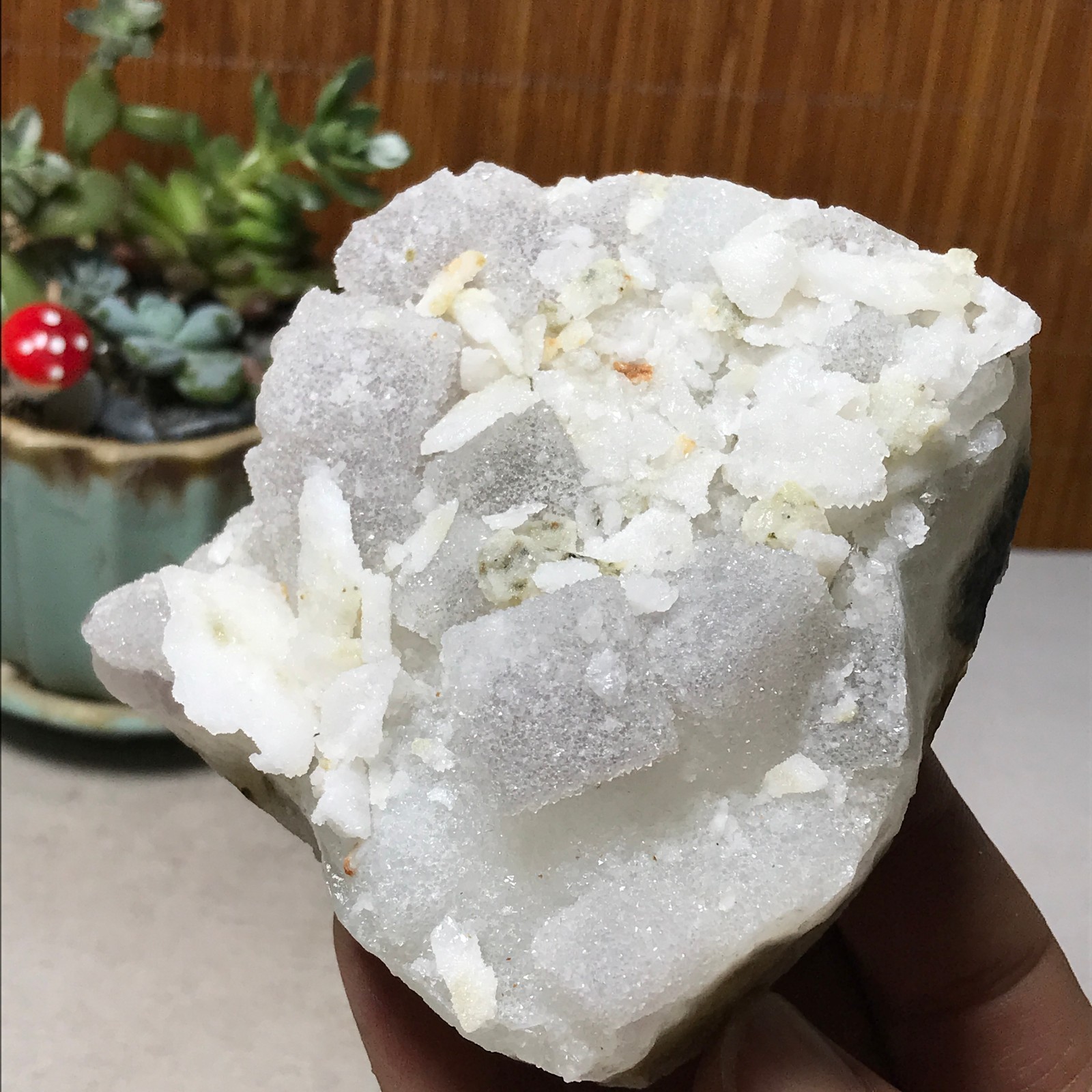 88-78-32mm Natural Light purple calcite fluorite Mineral Specimen 305g A6070