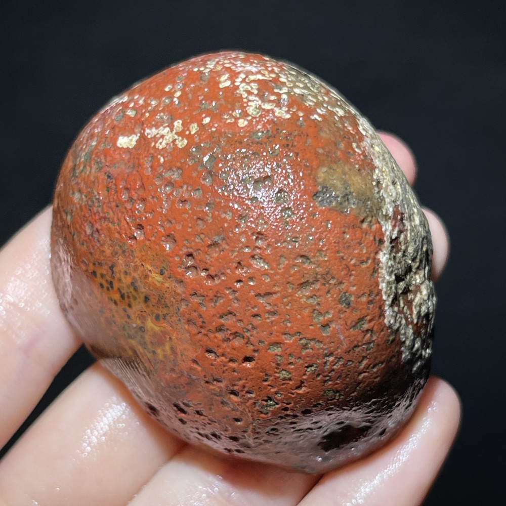 Natural half Rough Chinese Agate crystal geode Achat Nodule Hebei 110g A047