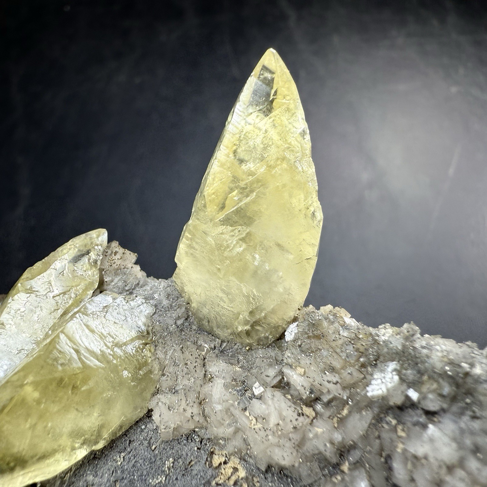 Calcite Crystals with Chalcopyrite Pyrite & Dolomite on Matrix / Missouri
