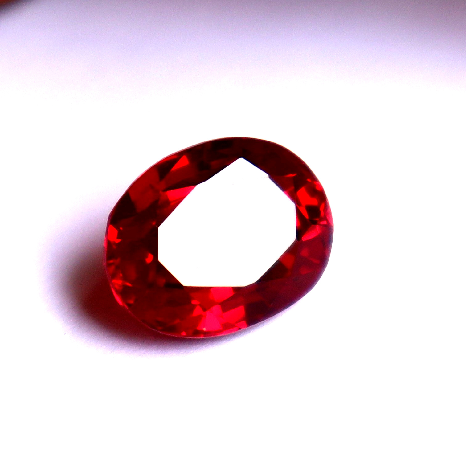 Oval Cut 11 CT BURMA Pigeon Blood Red Ruby Certified Loose Gemstone