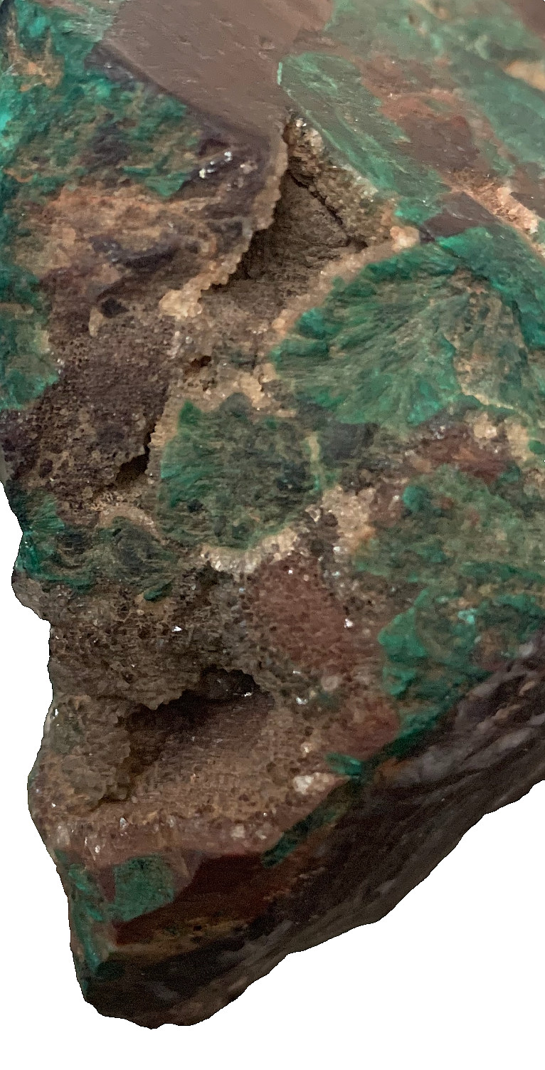 6.5lbs Globe/Miami AZ Old Stock Specimen – Druzy Quartz Malachite on Cuprite.