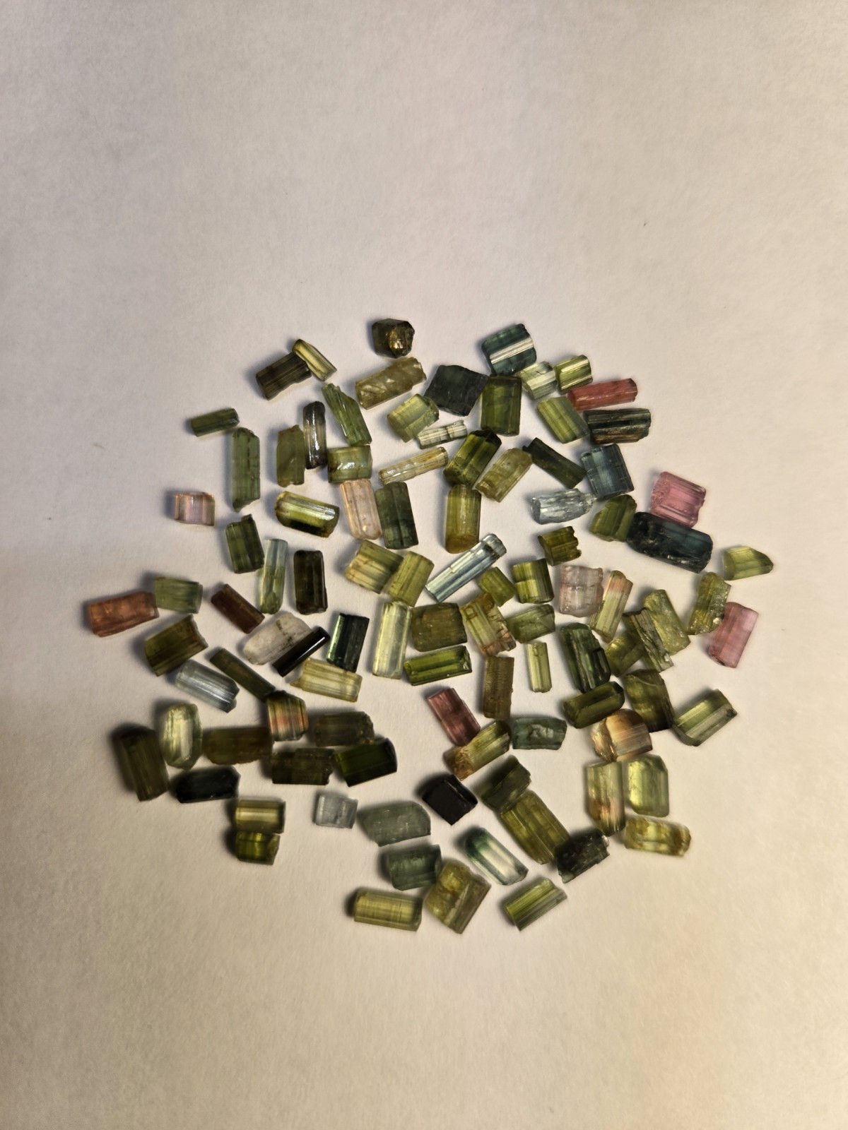 100pcs Top Quality multi color tourmaline Crystals Lot From Afghanistan