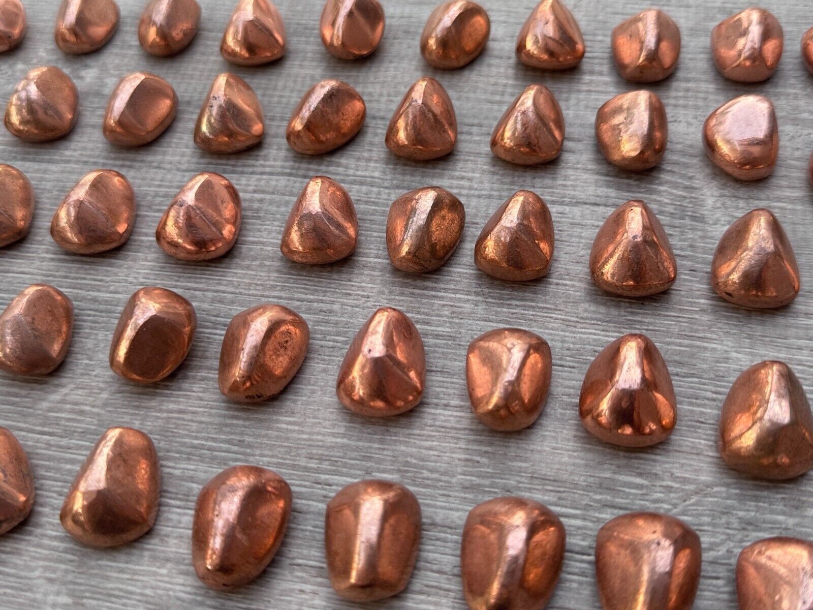 Grade A++ Copper Tumbled Stones, 0.75-0.85 Inch Tumbled Copper, Copper Crystals