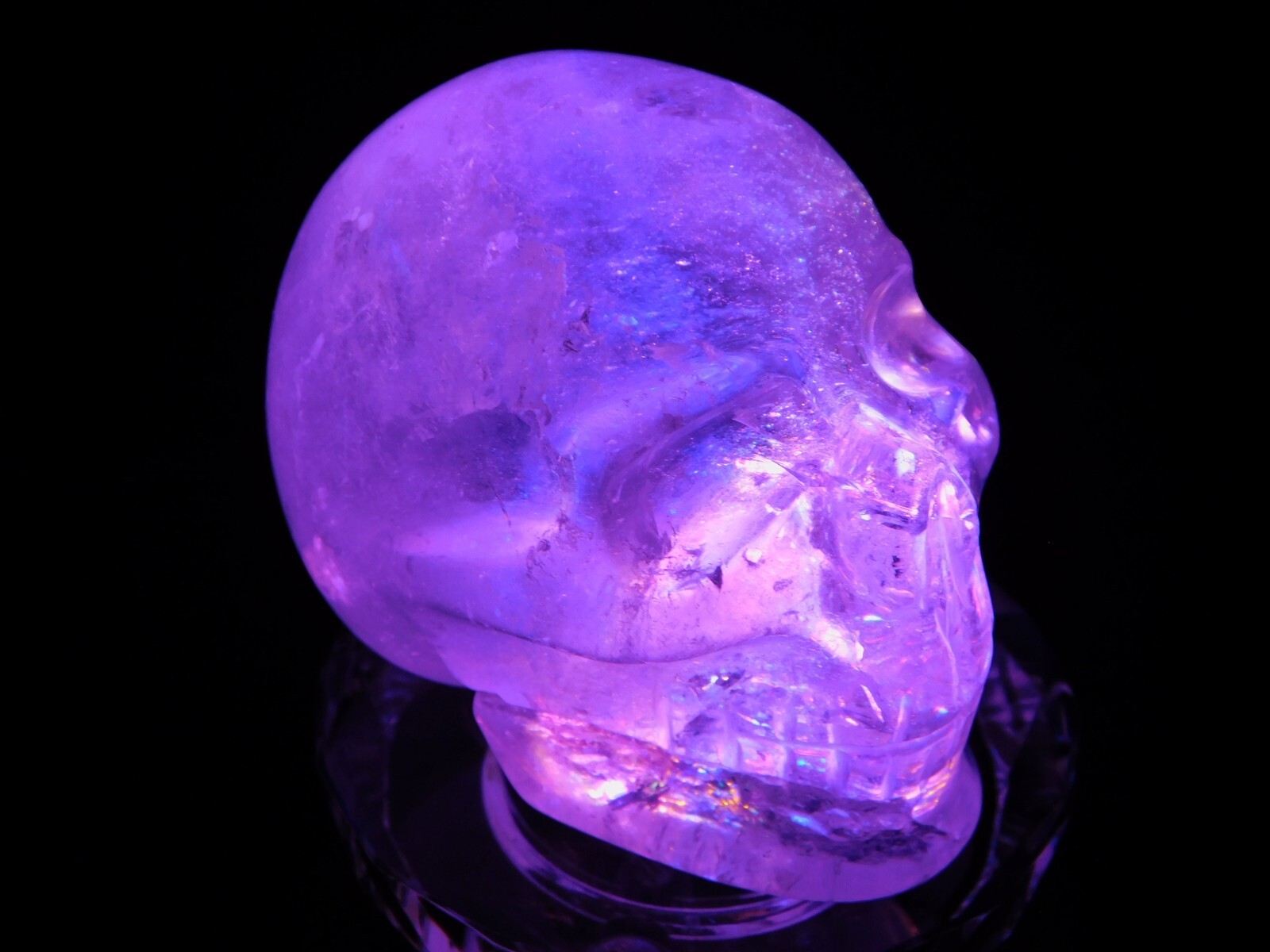 Clear Acrylic LED Lighted Display STAND With MULTI-COLOR Lights