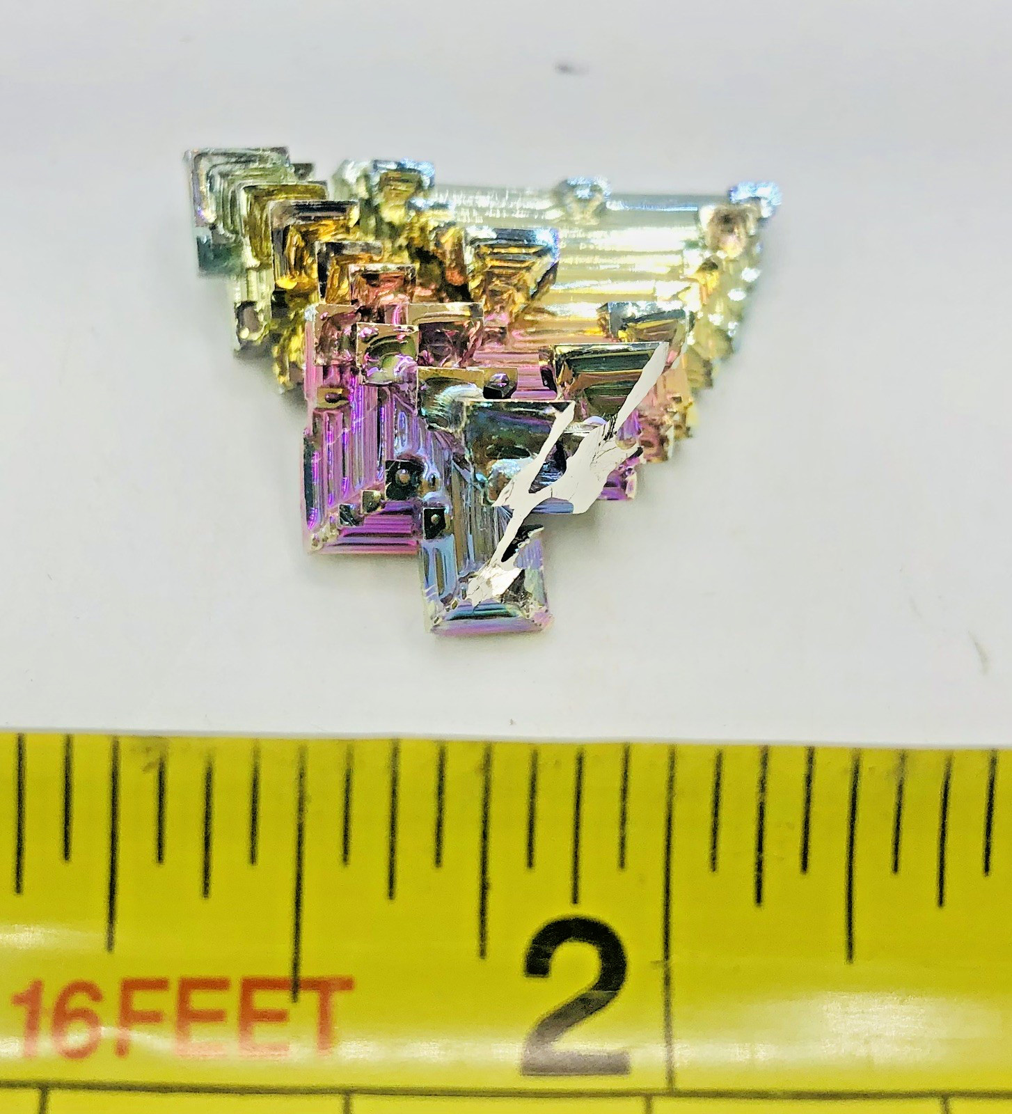 4oz Bismuth Rainbow Crystal Element Bi Gemstone Mineral Specimen West Germany