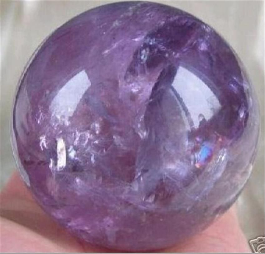 NATURAL 35MM Guardian RAINBOW AMETHYST QUARTZ CRYSTAL SPHERE BALL