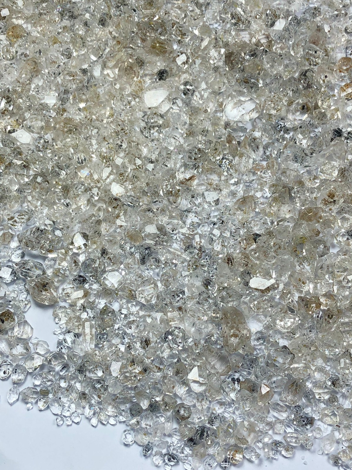 Excellent DIAMOND QUARTZ Crystals lot- Pakimers – 430 grams – from Pakistan