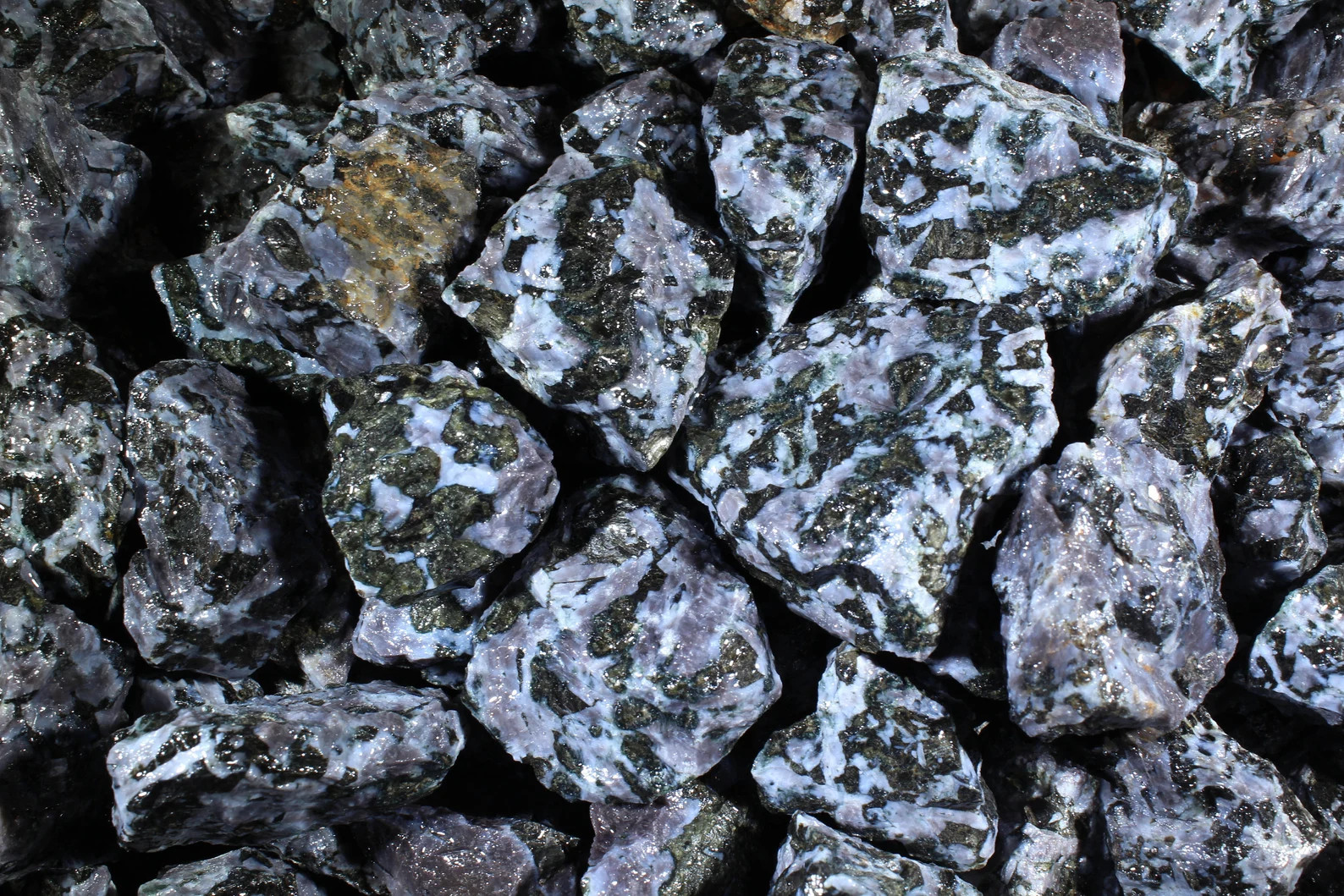 Indigo Gabbro – Rough Rocks for Tumbling – Bulk Wholesale 1LB options