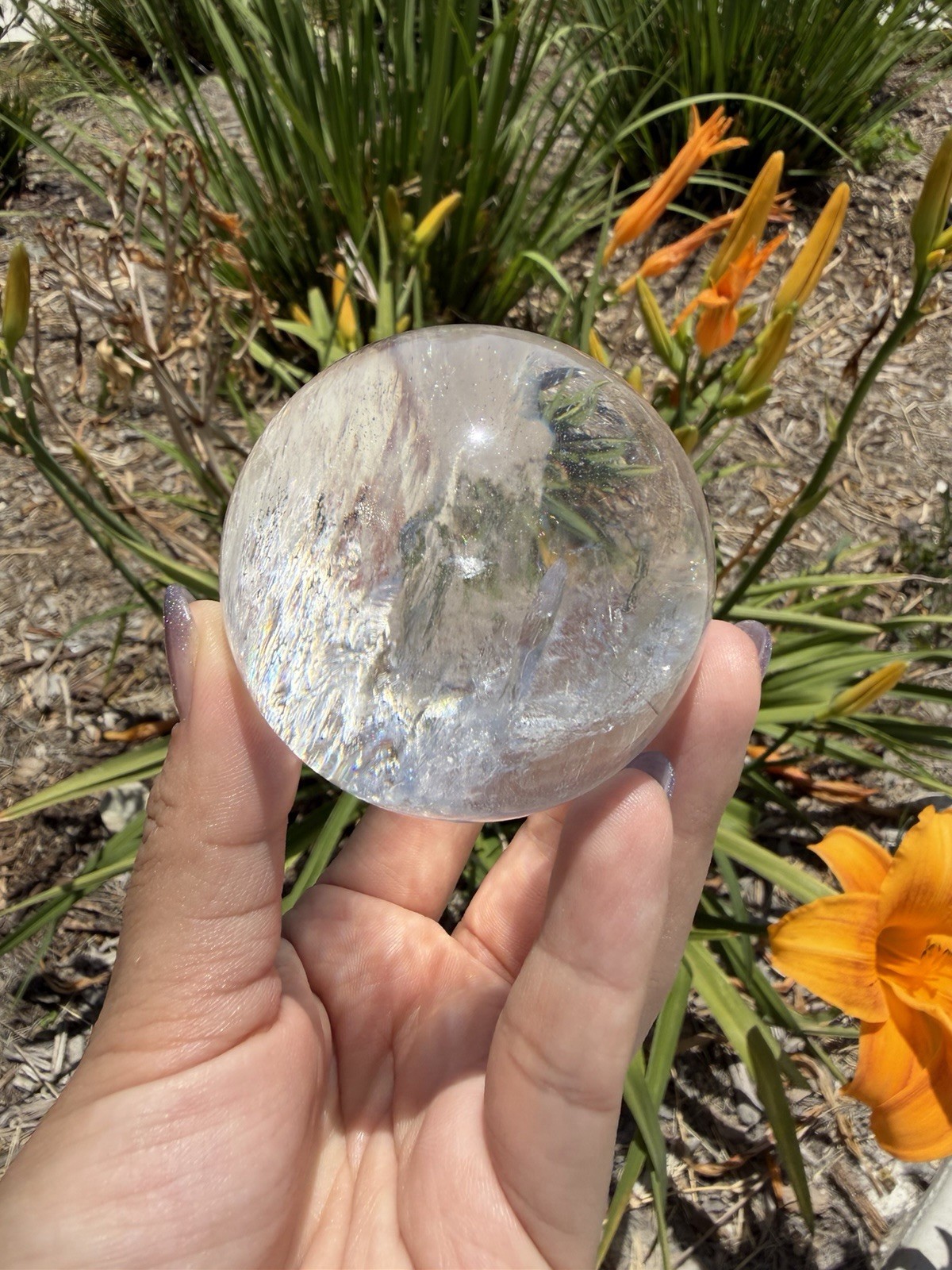 High Quality Clear Quartz Sphere | Natural Crystal Ball | Polished Quartz,A544