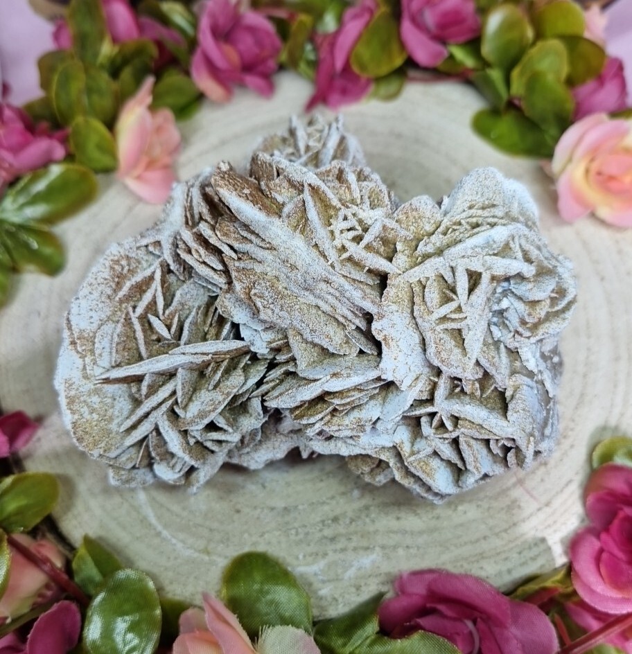 Large Desert Rose Selenite Raw Sand Rose Crystal Cluster Formation 522g 110mm