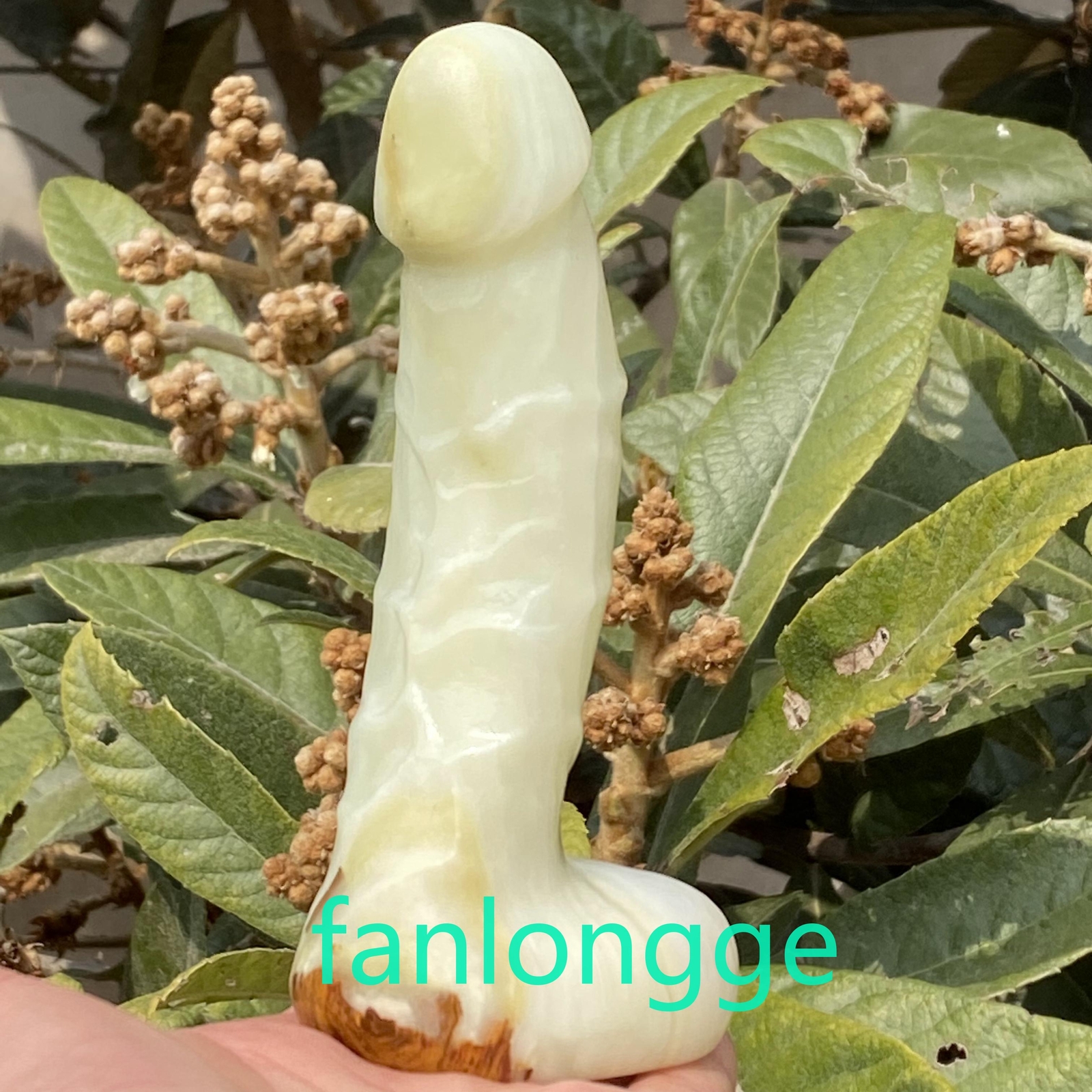 6in Wholesale Natural Afghan jade male penis Quartz Crystal Carved Figurines 1pc