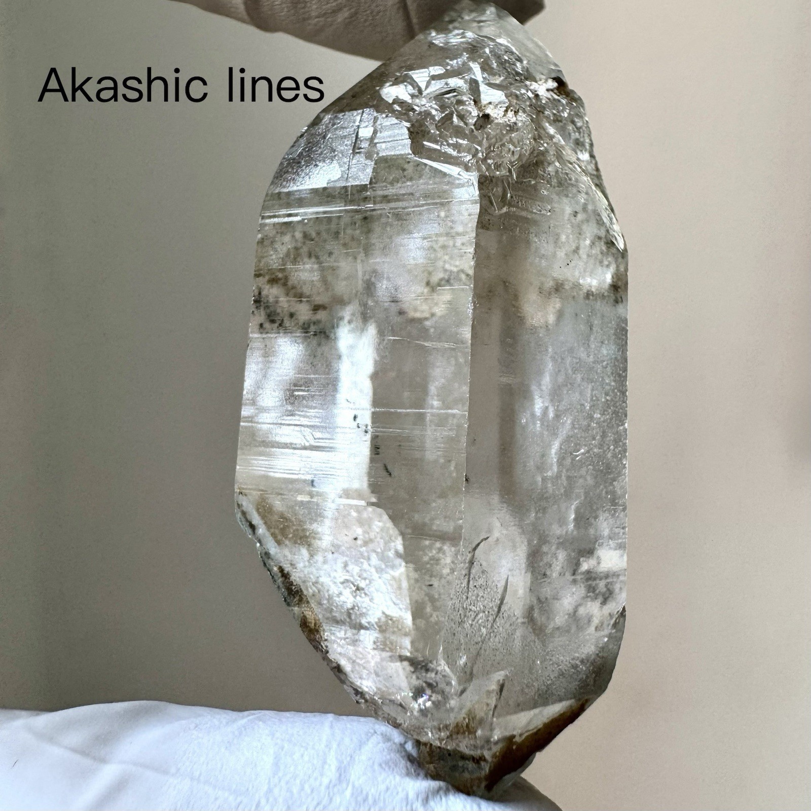 “Emerald Mist” Hashupi Himalayan Quartz Double Terminated Green Phantom Crystal