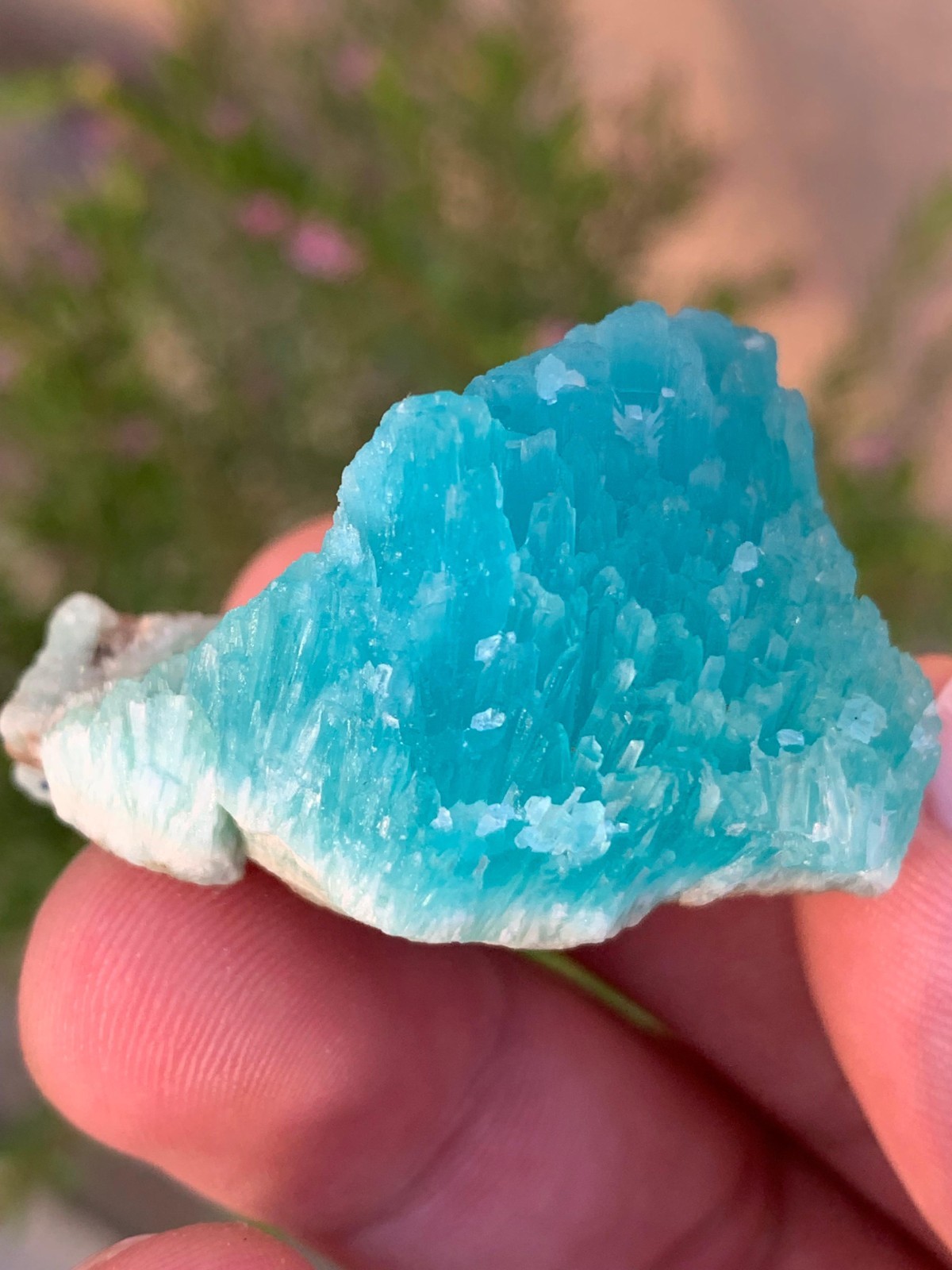 Deep Blue Smithsonite Raw Crystal from Afghanistan / 35 Grams