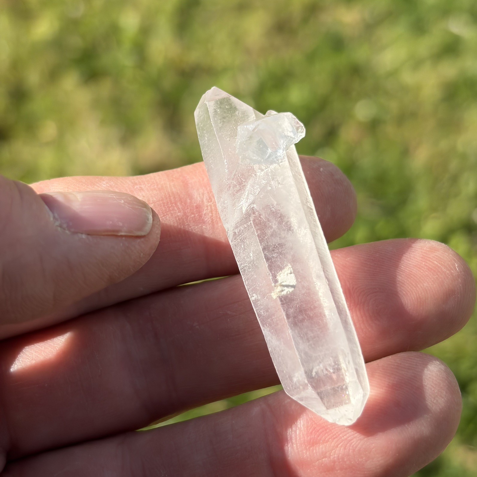 Naturally Double Terminated Quartz Point 14 grams approx