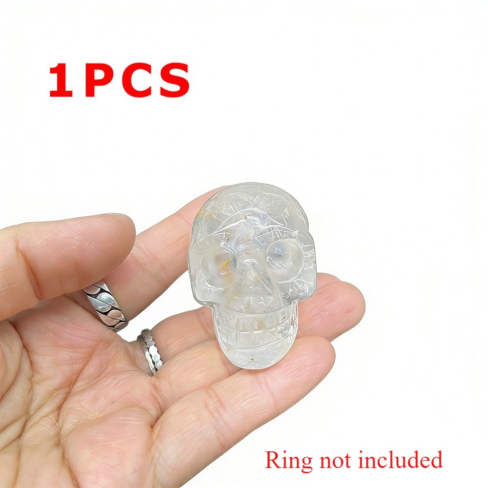Unique Artistic Durable Smooth High-Quality Collectible 2 Inch Jade Carved Skull