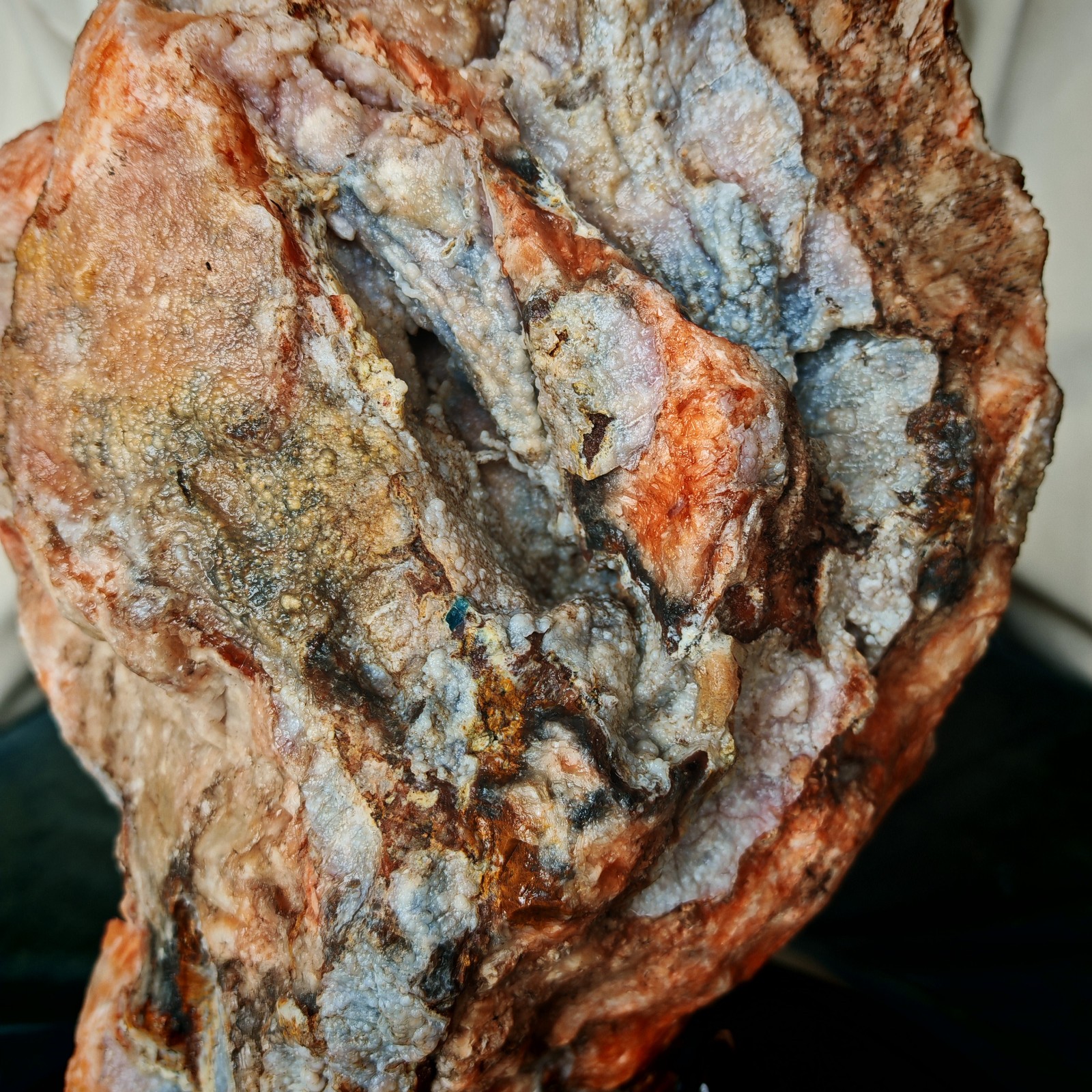 31.13LB Natural Sun Stone Sea Blue Treasure Symbiotic Primitive Stone Specimen