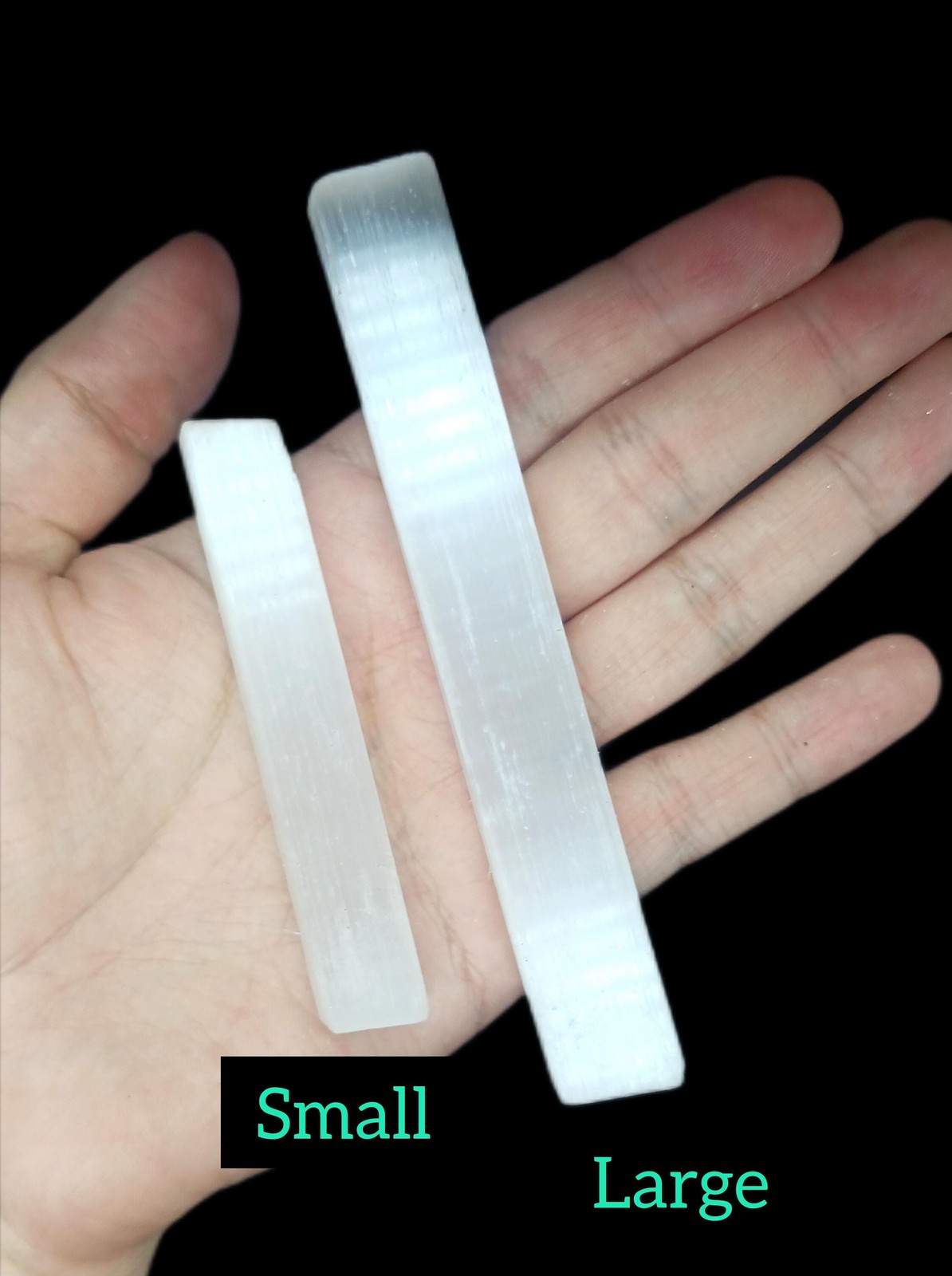 Selenite sticks 1/2 lbs or single stone raw selenite crystal cleansing