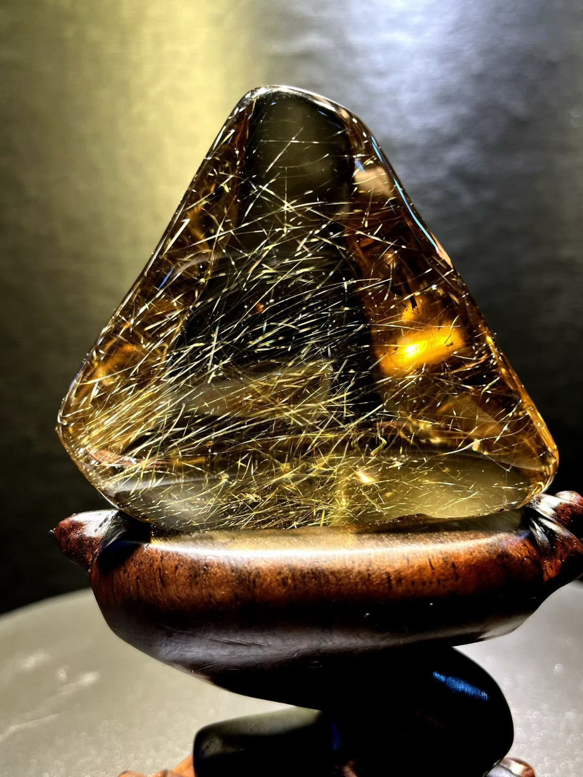 290g Rare Top Natural Rutilated crystal Quartz Mineral specimen Reiki Decor+st