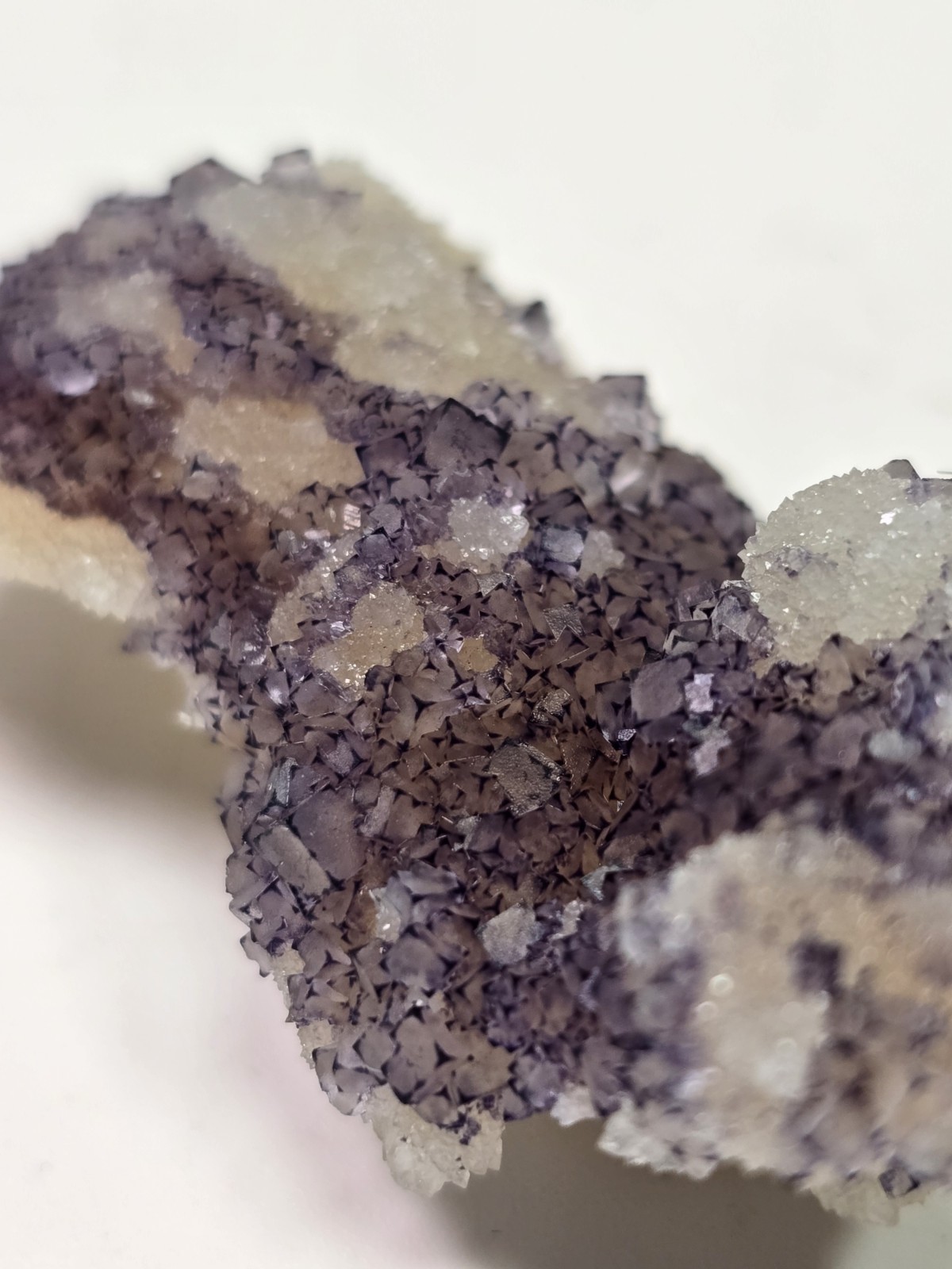 Purple Flourite QR Code Natural Genuine Specimen X4