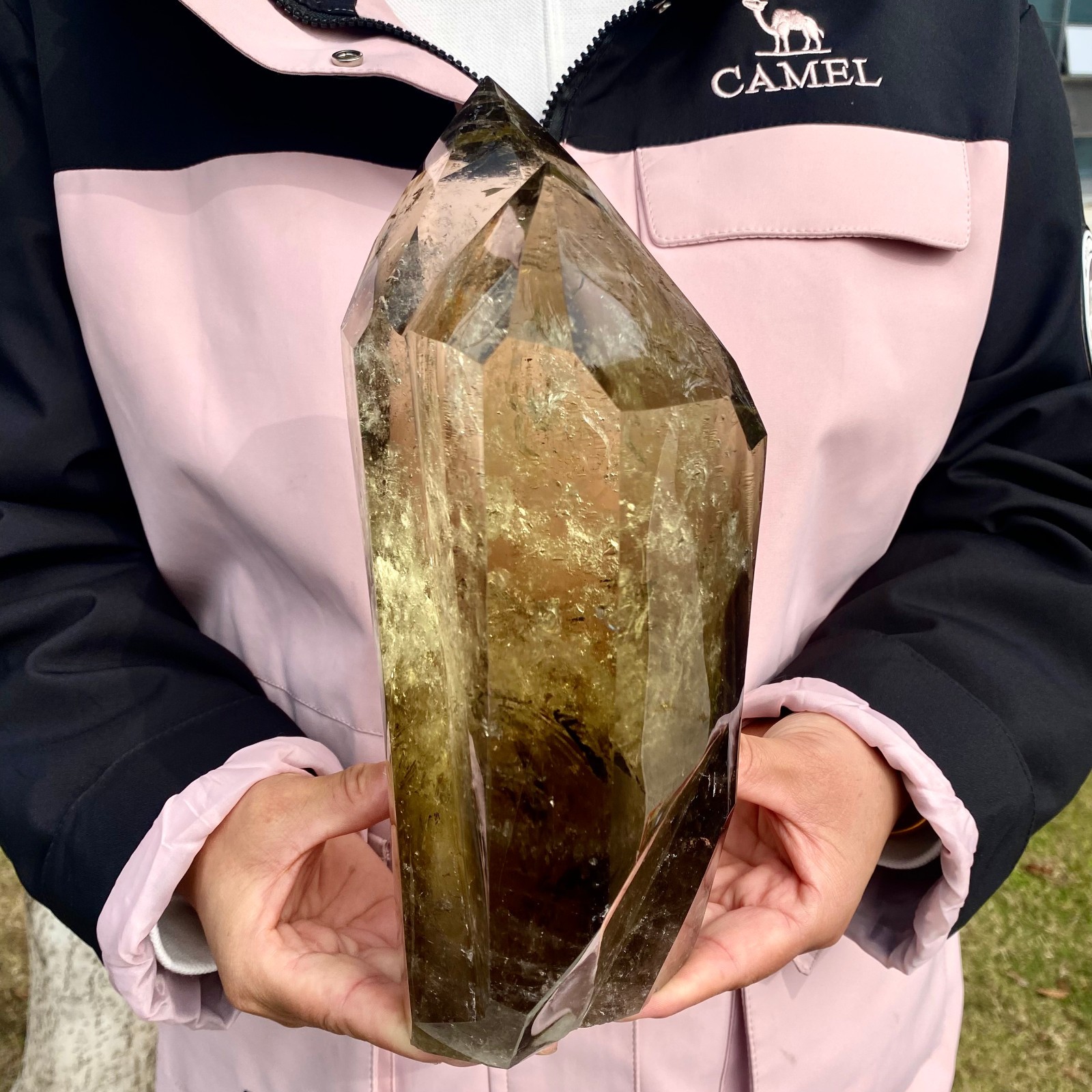 10LB Natural Citrine backbone cluster mineral specimen quartz crystal healing