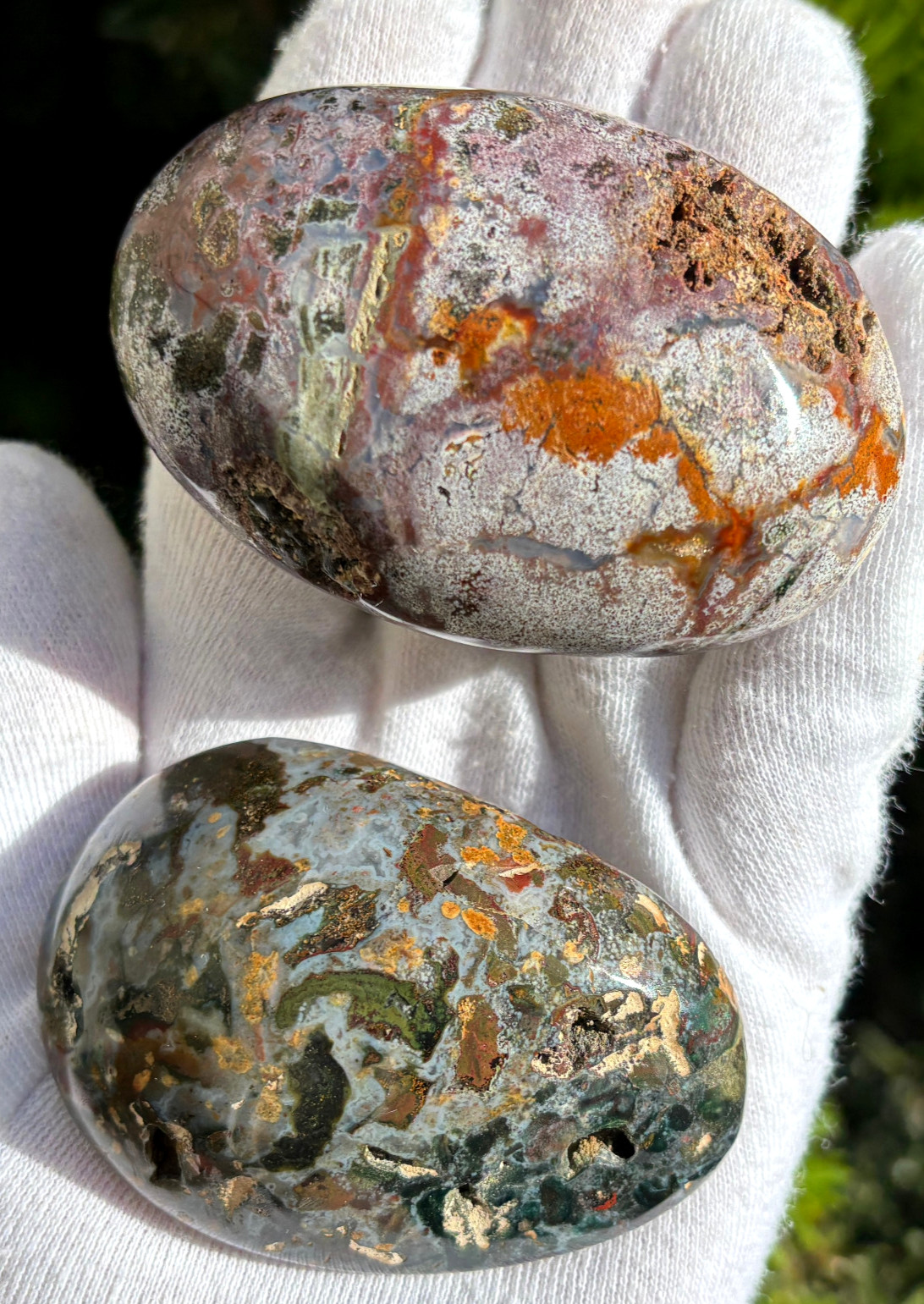 USA SALE 242g LOT OCEAN JASPER OJ PALMSTONES PALM STONES Palm Stone
