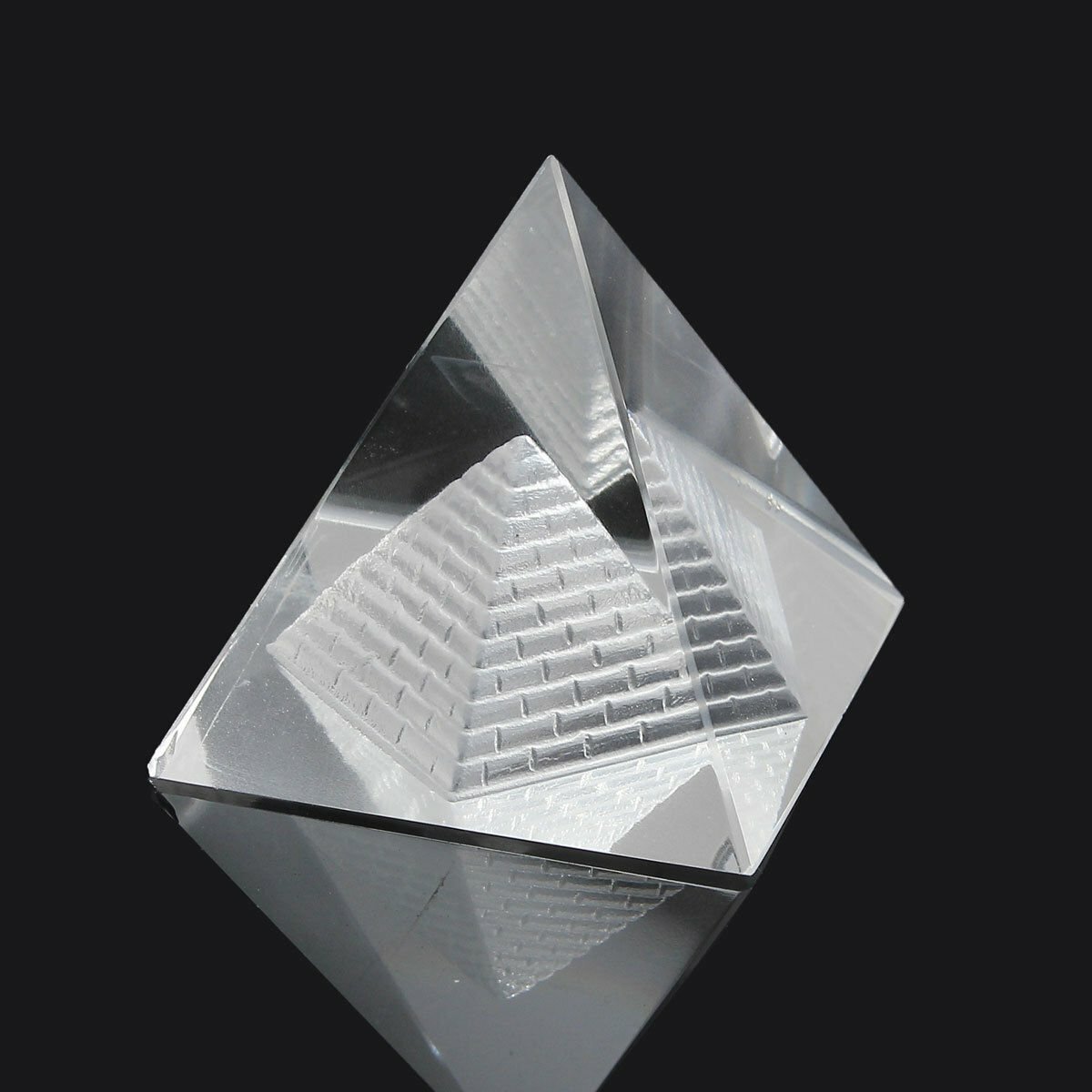 Crystal Pyramid Egypt Egyptian Clear Quartz Stone Orgone Healing Large