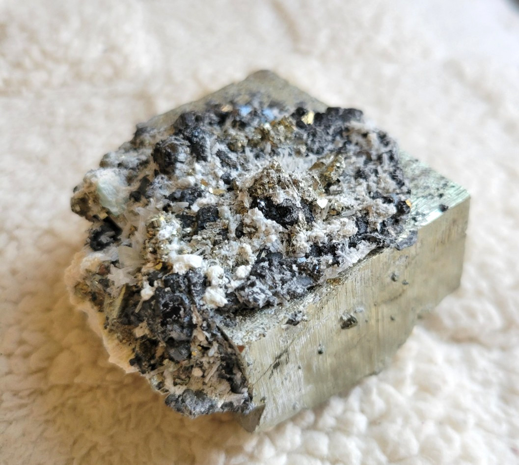 400g Stunning Peruvian Pyrite Crystal Cluster Specimen