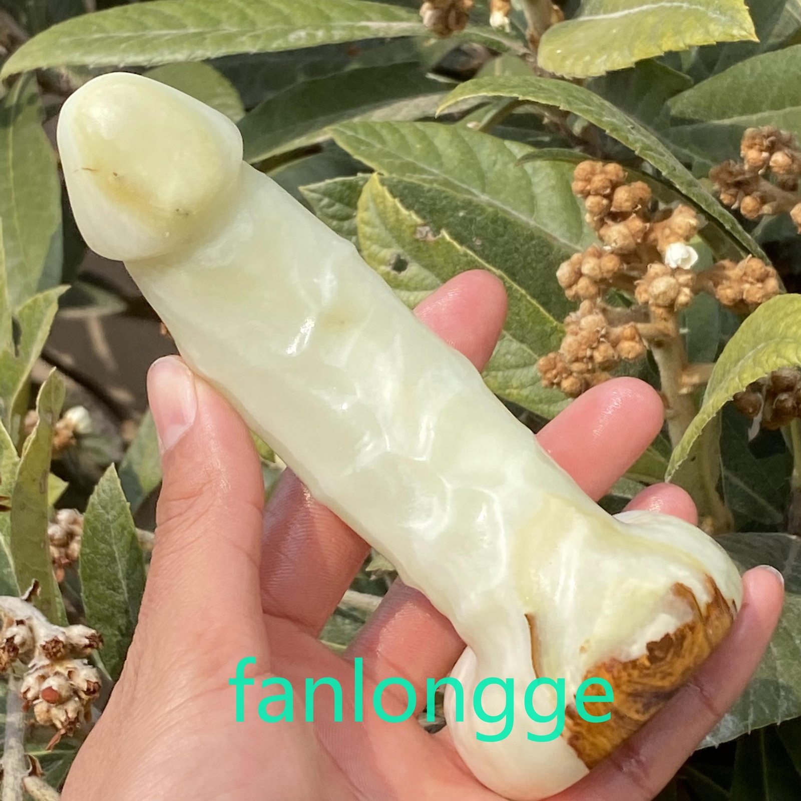 6in Wholesale Natural Afghan jade male penis Quartz Crystal Carved Figurines 1pc