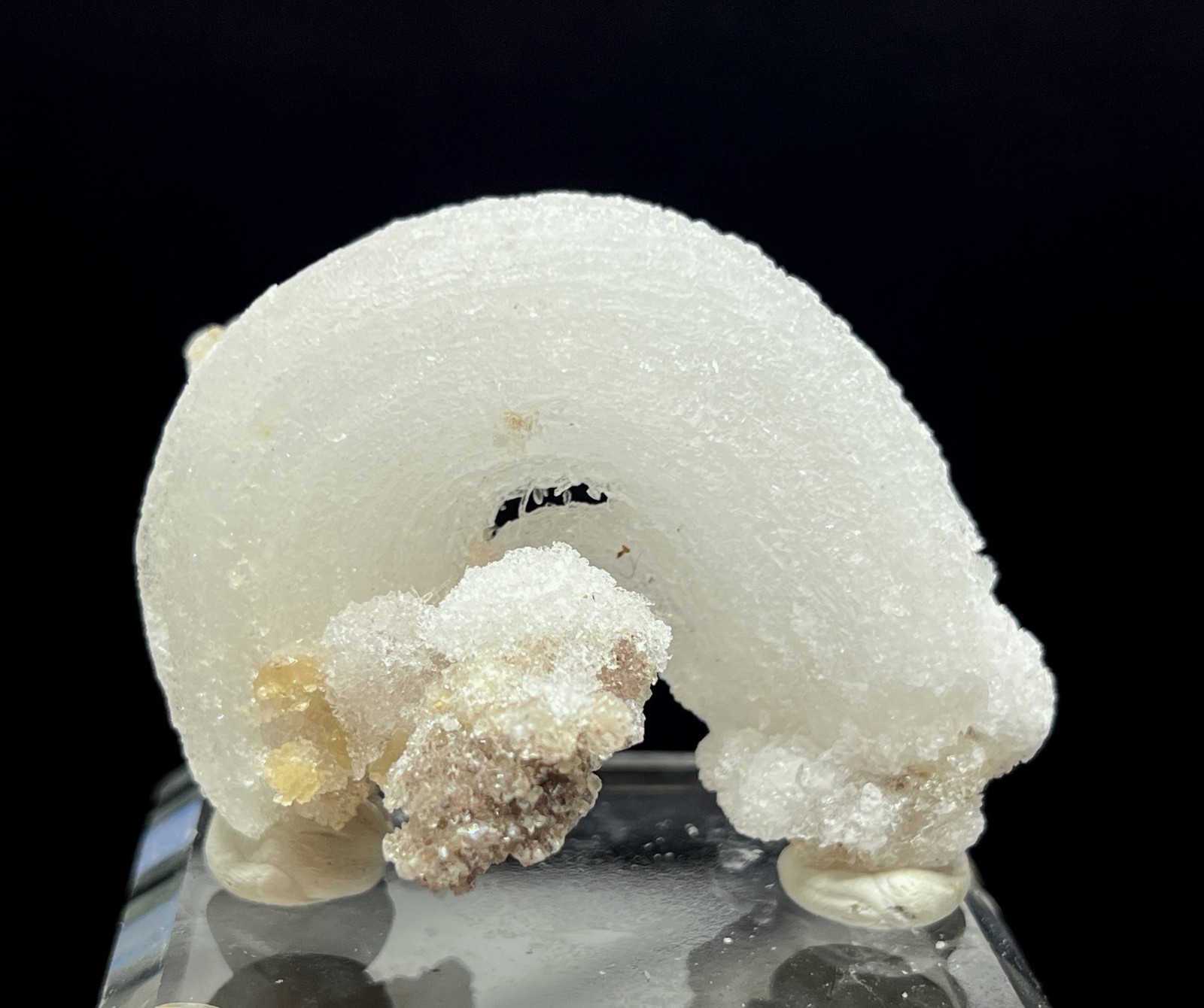 60mm 41g ‘Ram’s Horn’ shape Selenite (Gypsum), Natural Mineral Specimen