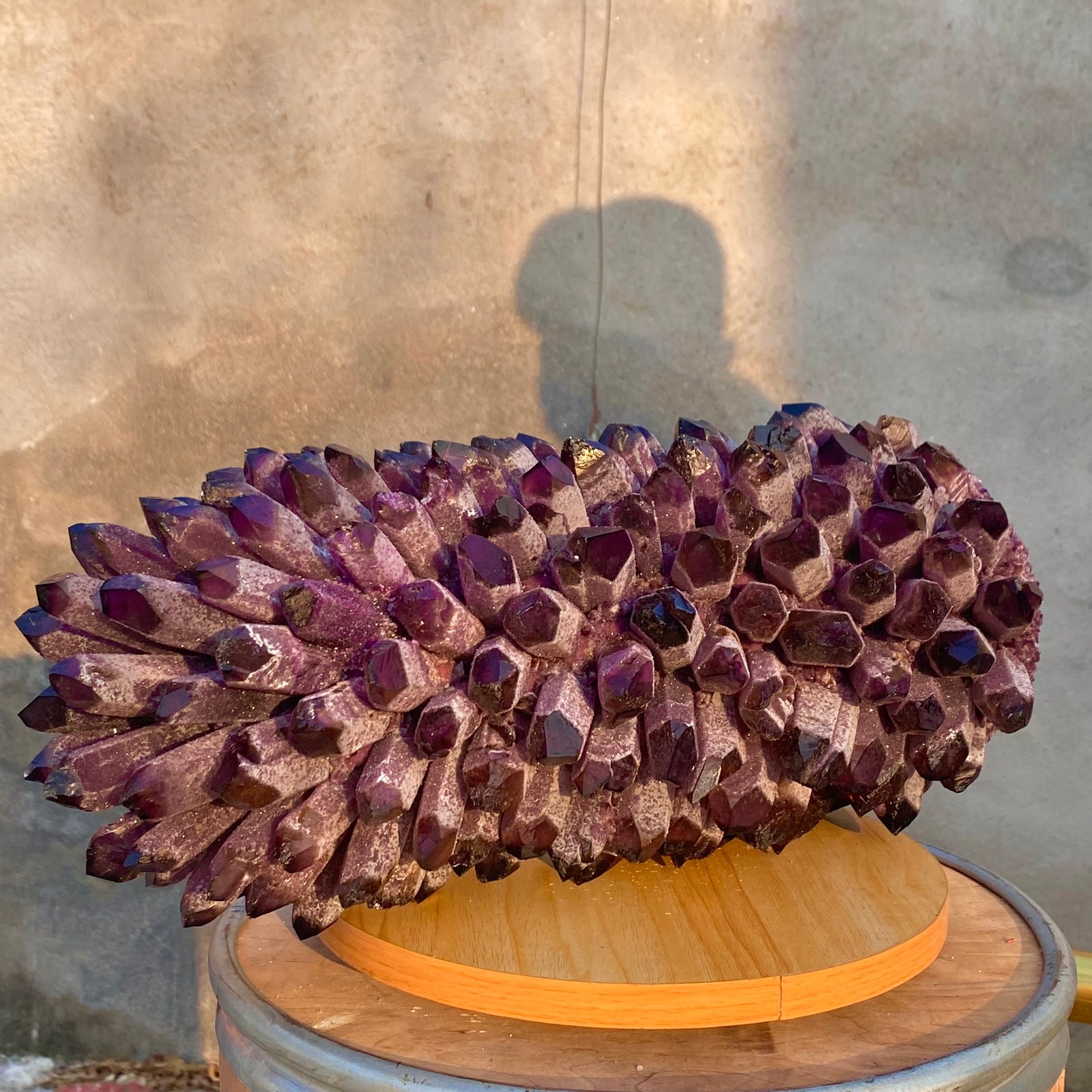 28.1LB Natural Purple Crystal Cluster/Flower Shape Mineral Specimen healing