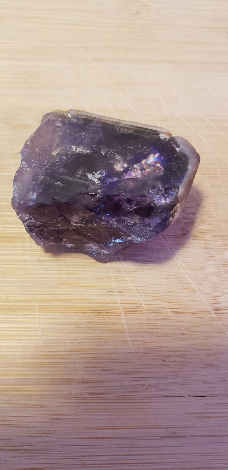 Genuine Amethyst Quartz Crystal point Stone. 1 1/2 X 1. Awesome Piece