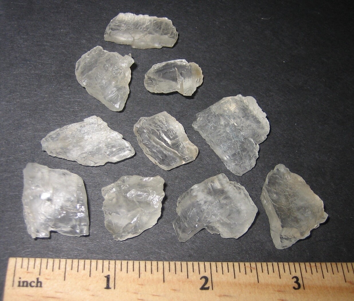 10 RARE! SMALL NATURAL ROUGH 0.5″- 1″ GEM PETALITE CRYSTALS BRAZIL ~ 29grams *4