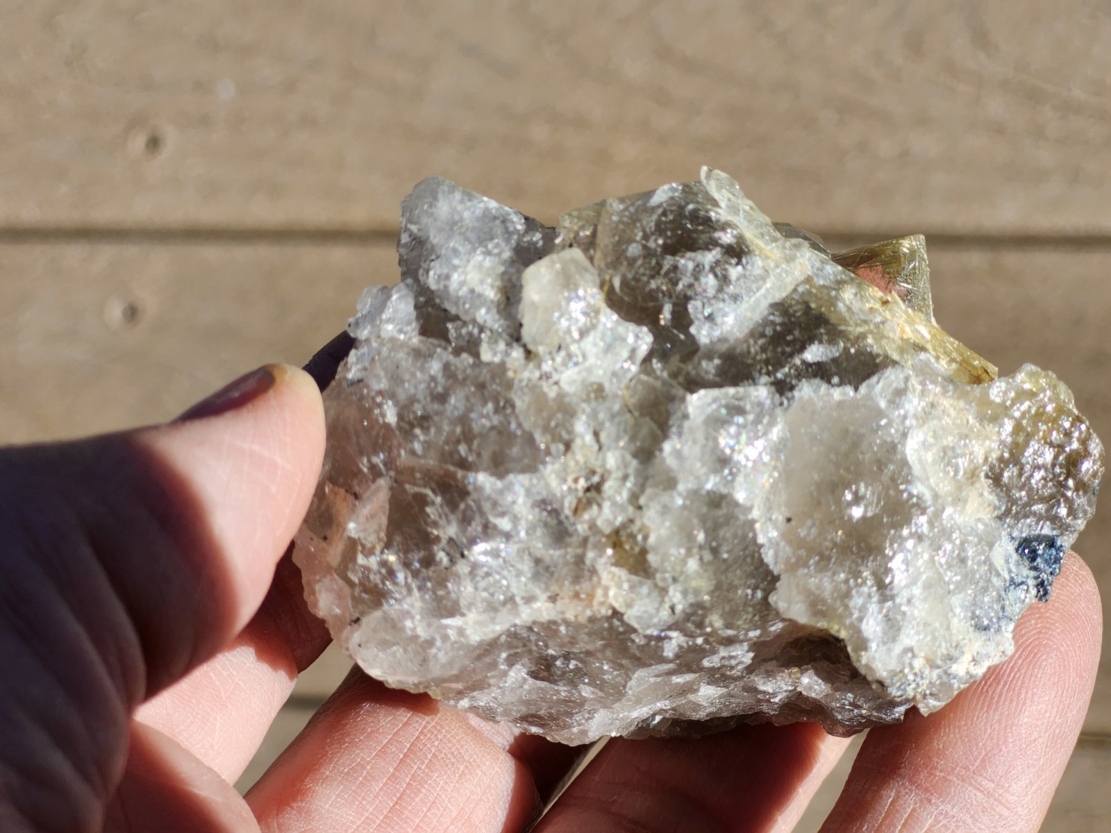 Rutilated Quartz.unique. Gold Needles. Colorado. Crystal Cluster.Energy,relax