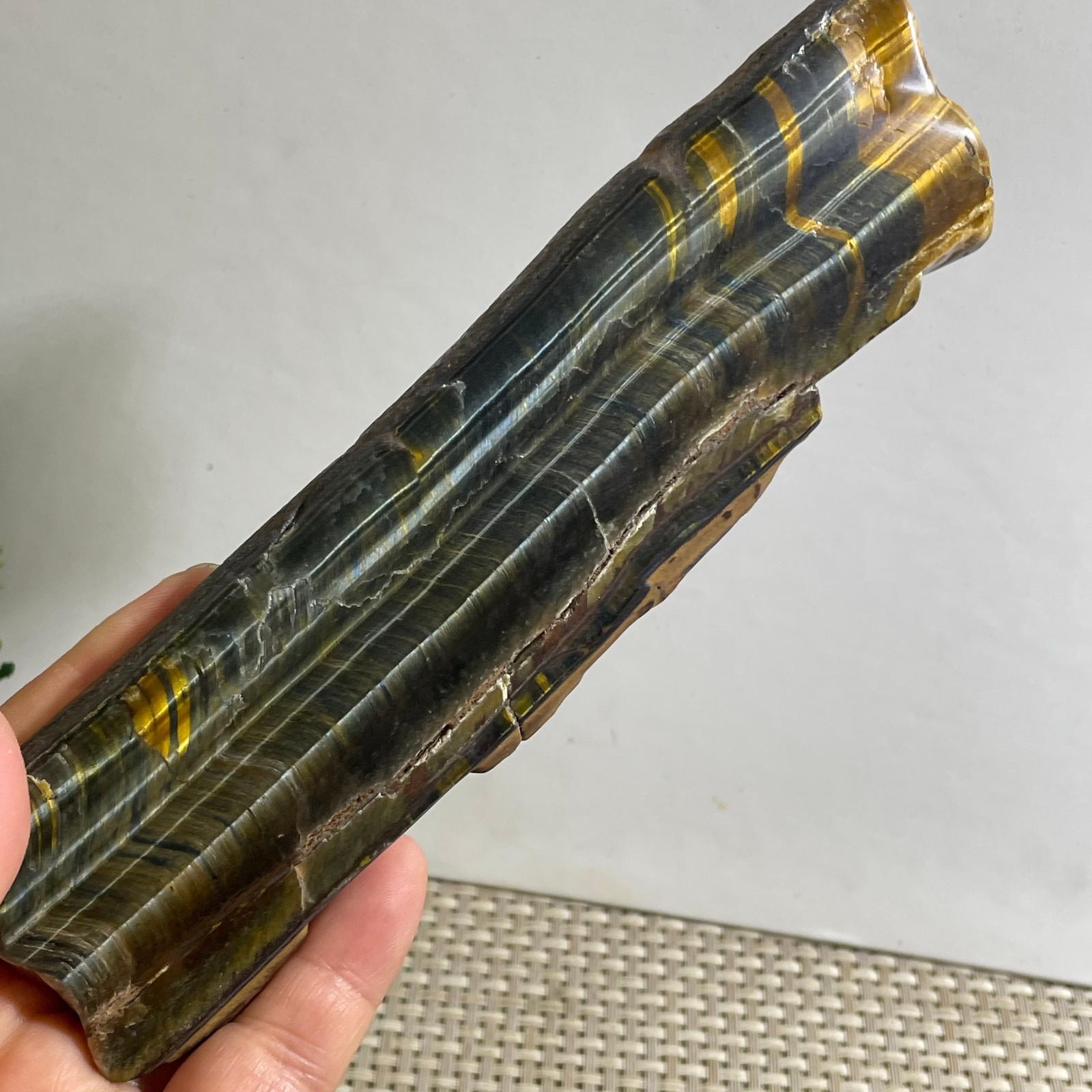 173g Natural tiger’s-eye Rough Raw Stone Rock Specimen Reiki healing