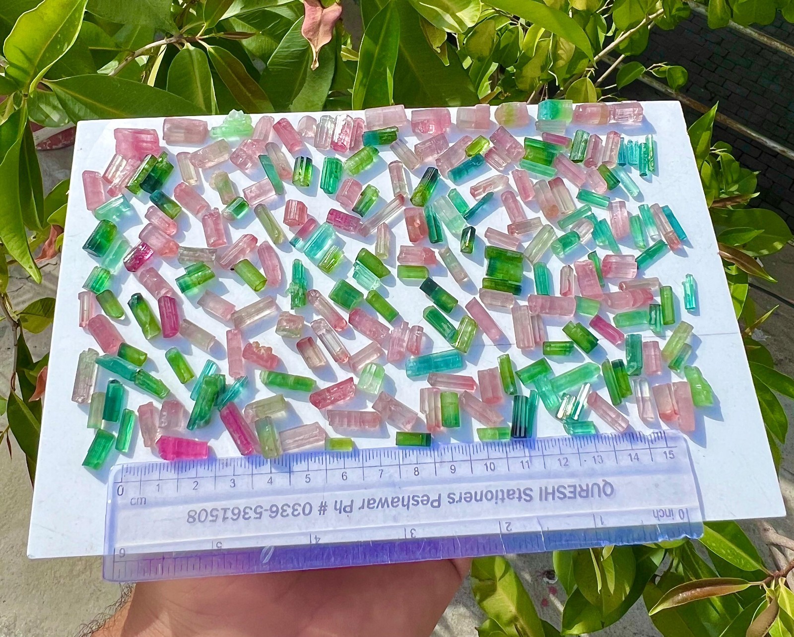 100 Grams Multi Colour Tourmaline Crystals Lot From Afghanistan