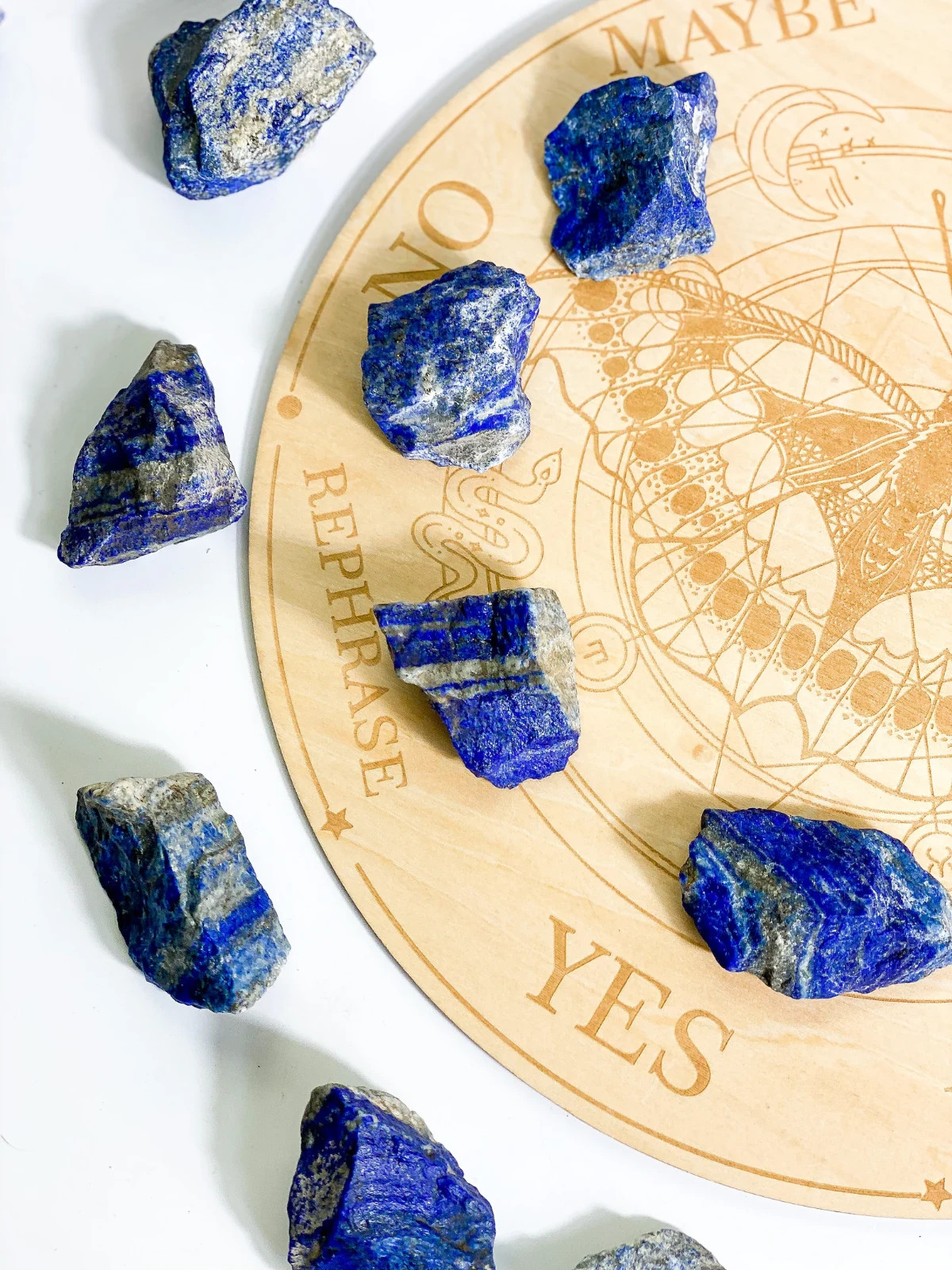 5PCS Raw Lapis Lazuli Crystal Stone Natural Blue Gemstones Healing Reiki Decor