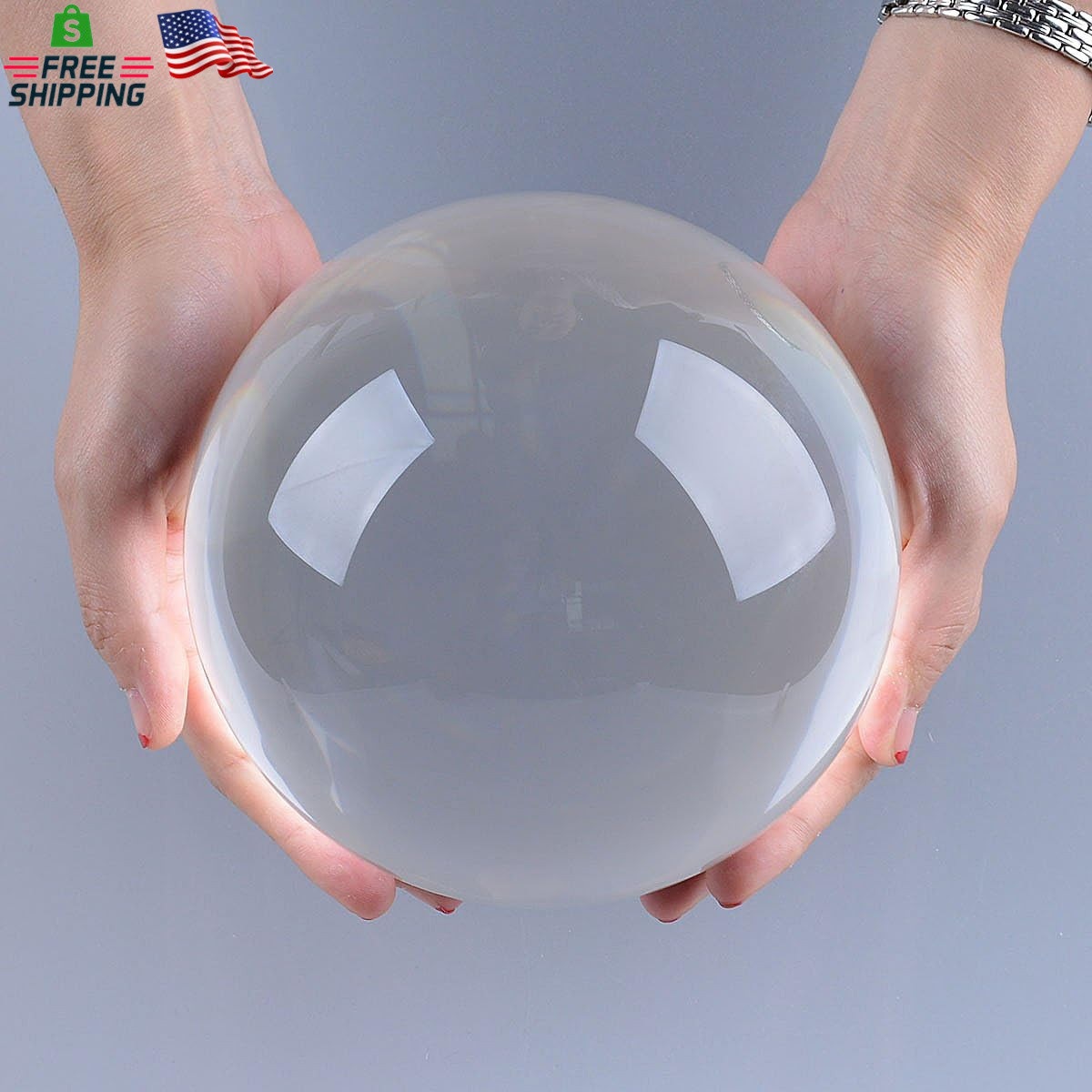 LONGWIN 150Mm (5.9 Inch) Divination Crystal Ball Decorative Glass Balls Globe Sp