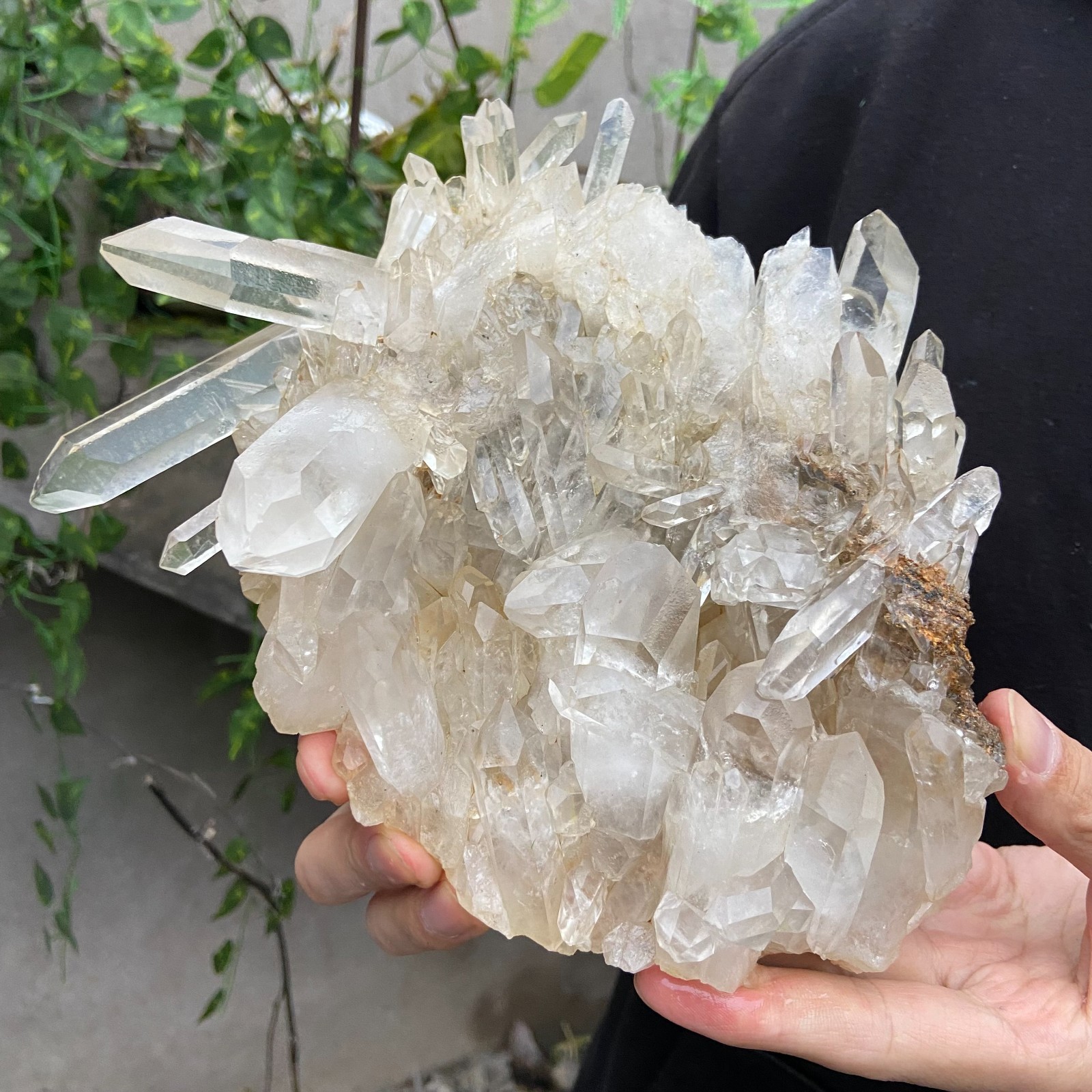 3.7LB Natural Clear White Crystal Quartz Cluster Rough Healing Specimen