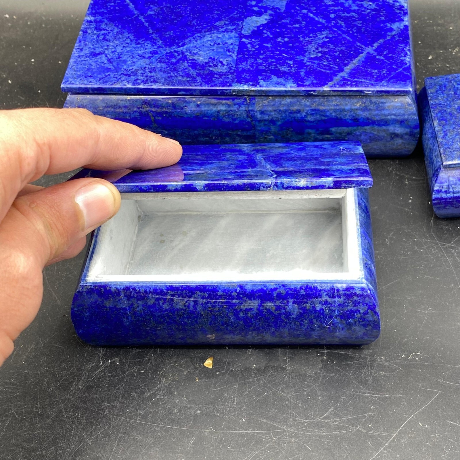 Natural Lapis Lazuli Jewelry box set AAA+ Quality from Afghanistan