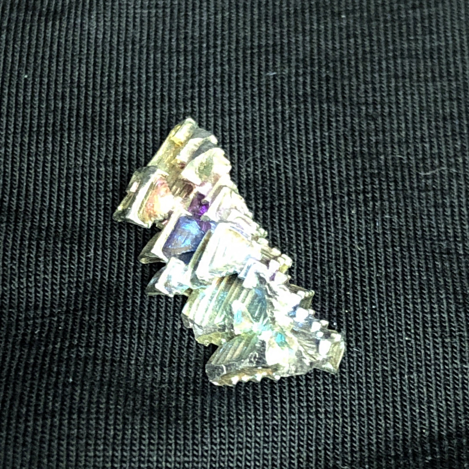 Bismuth Crystal Cluster Specimens Job Lot, x17 Pcs, 158g, Rainbow Aura Titanium