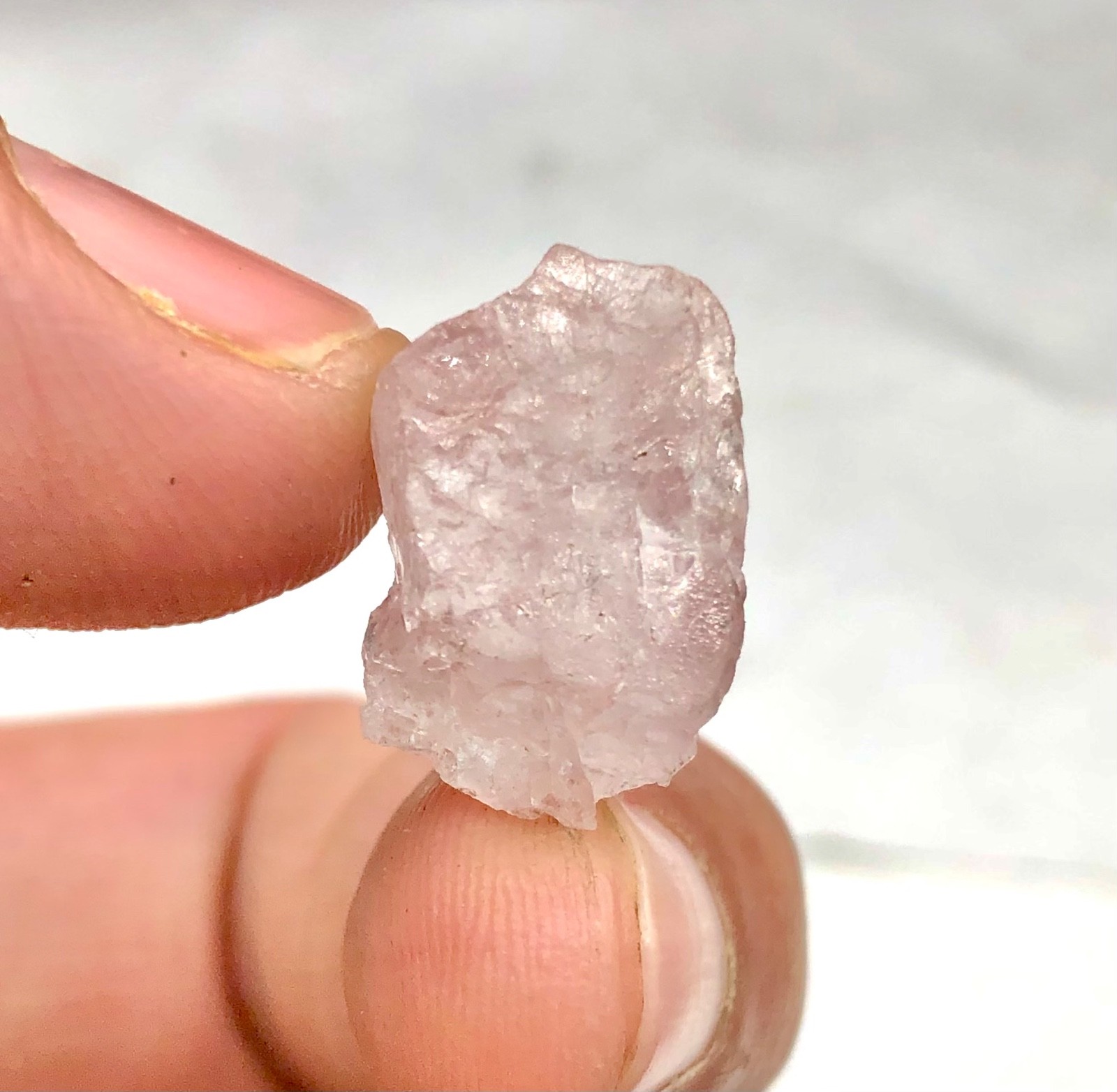 Morganite crystals lot natural mix Color terminated best quality @ skardu 10.00g