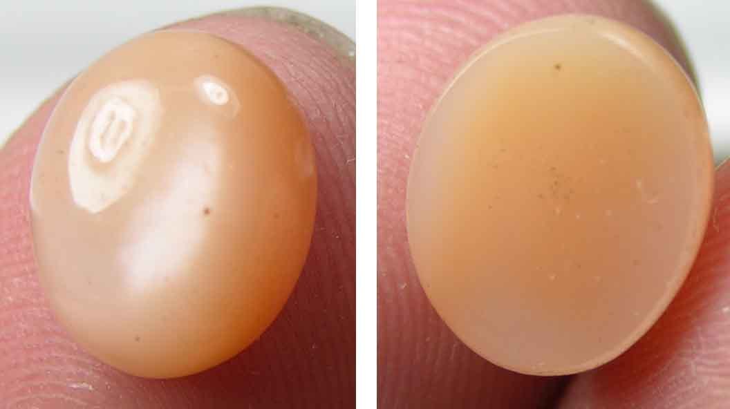 4,00ct Sri-Lanka 100% Natural Peach Orange Catseye Moonstone Cabochon Gemstone