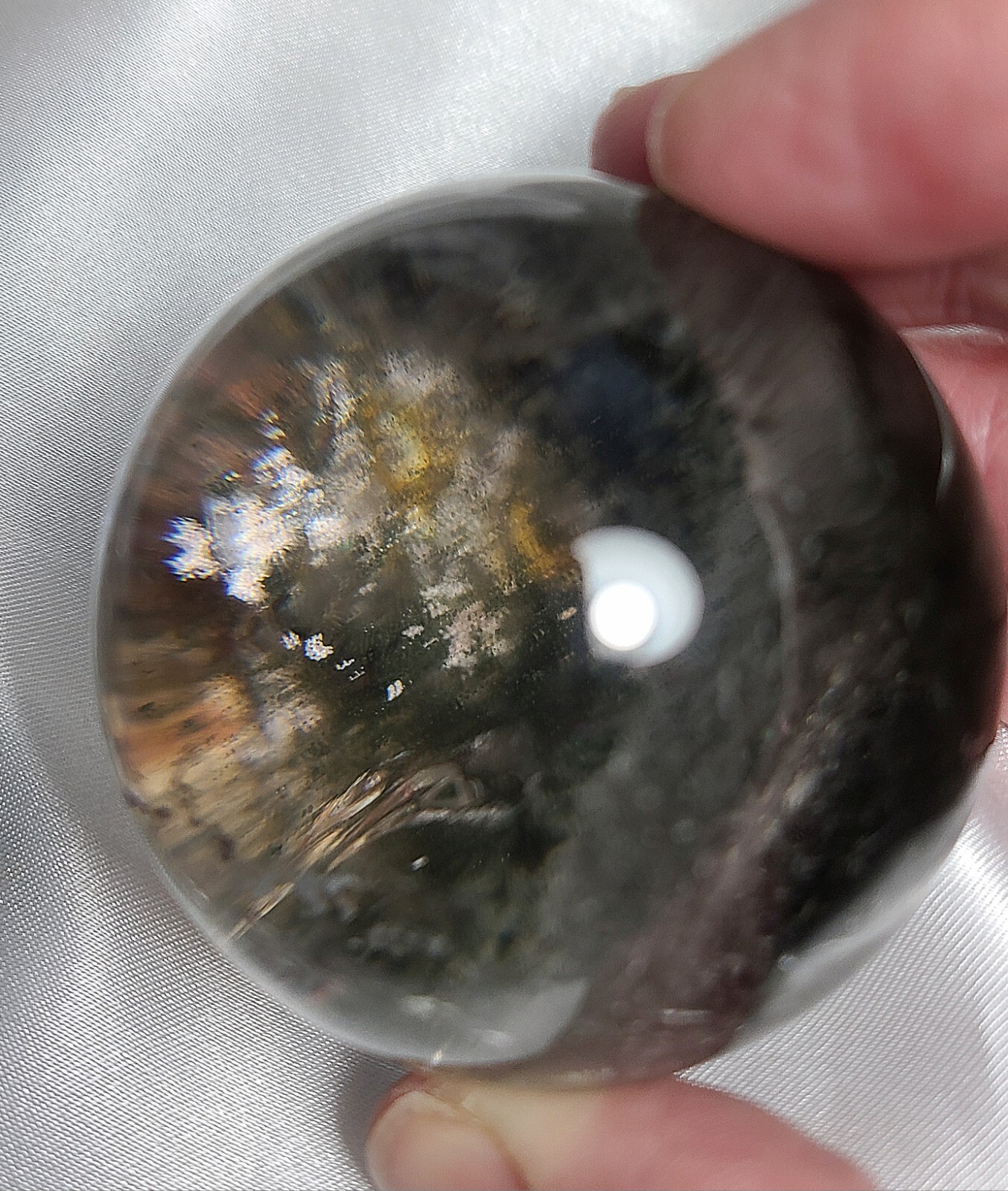 2″ 51mm 179g AA++ Stunning Garden Quartz Massive Rainbows Sphere Crystal Ball