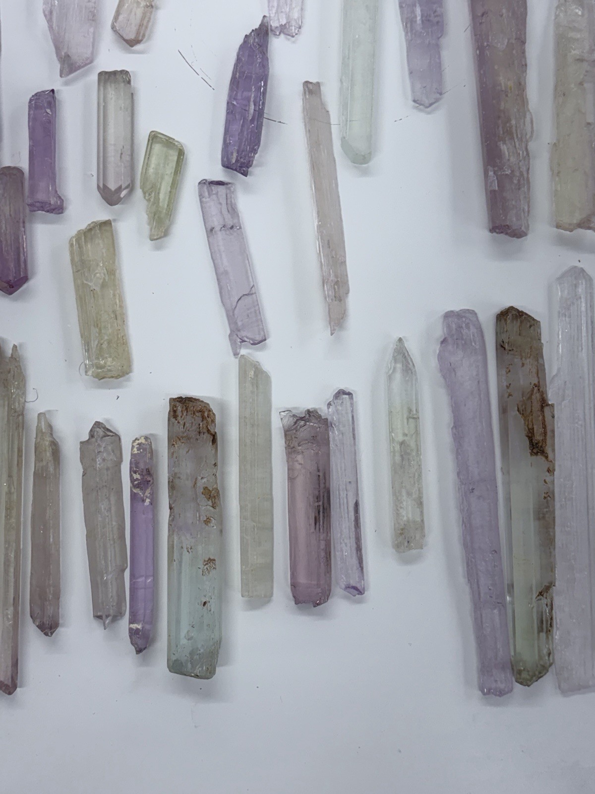 Exceptional Lot of Kunzite From Pakistan – includes bicolor and tricolor 4lb 6oz