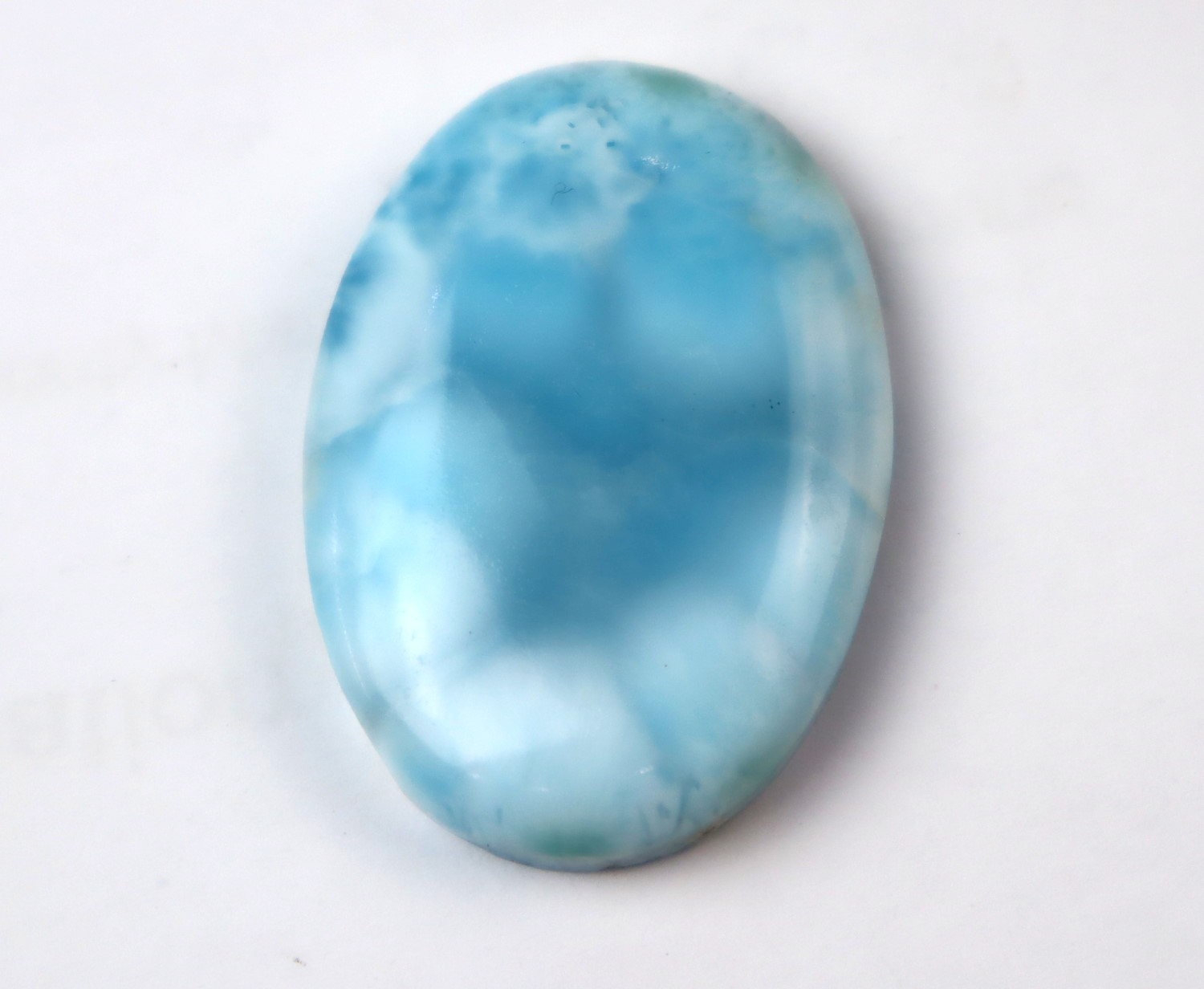 Charming Design Natural Sky Blue Larimar Cabochon 34mm