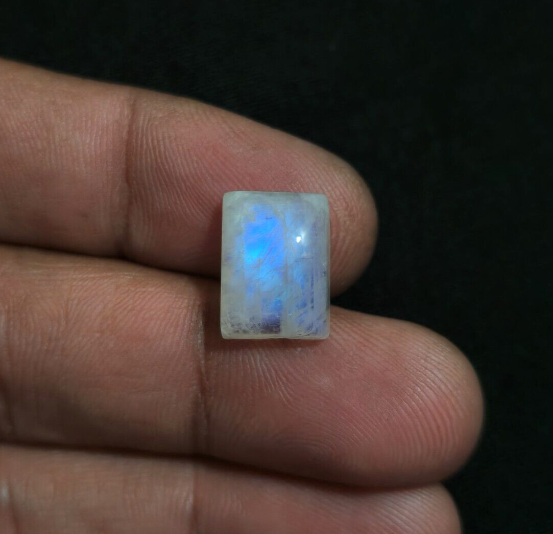 Top Quality Rainbow Moonstone Cabochon 17x11x6.50 mm Loose Gemstone For Jewelry