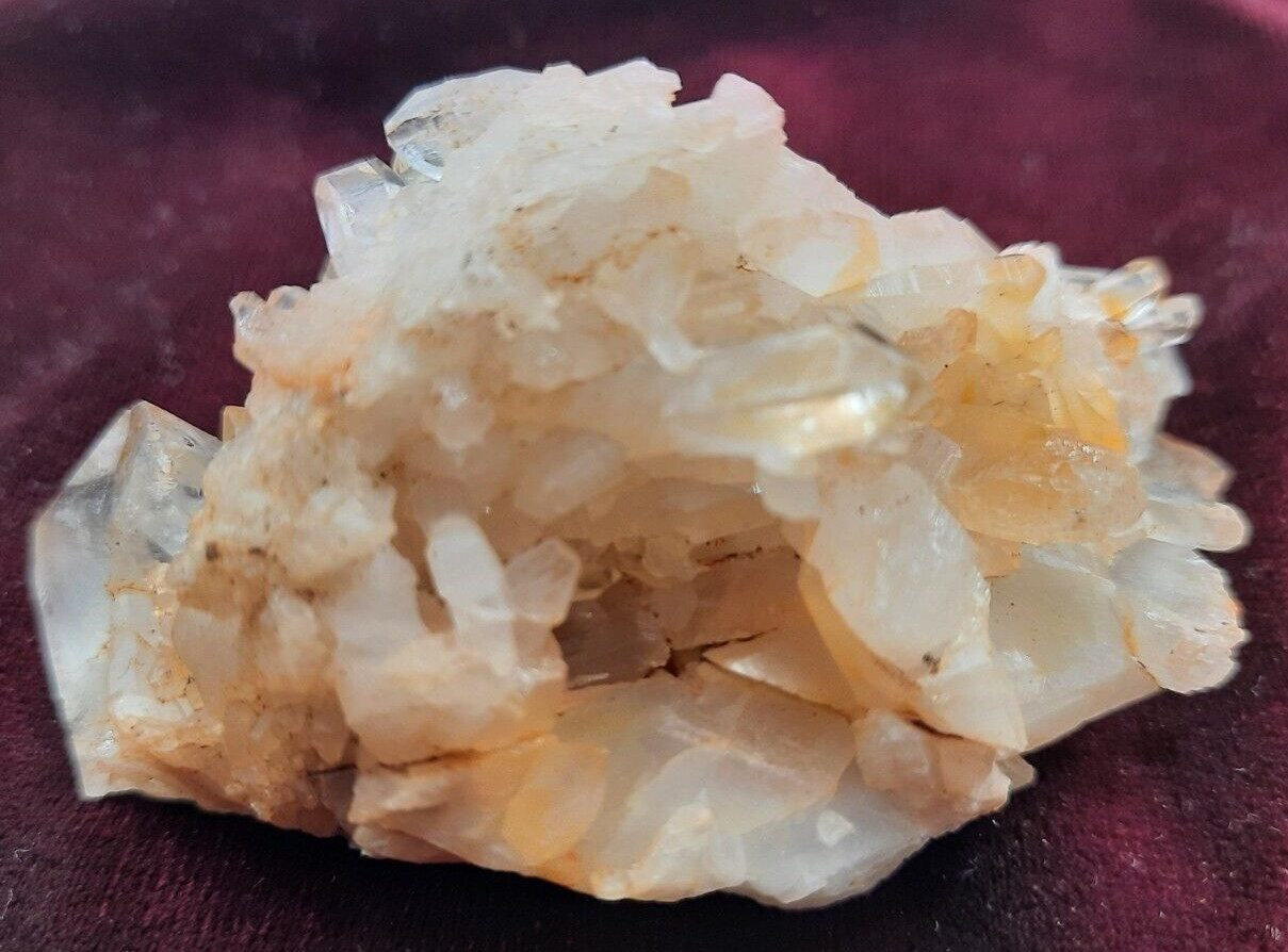 Quartz Crystals Cluster Arkansas Size 2 3/4 x 1 1/2 x 1 1/2 inches