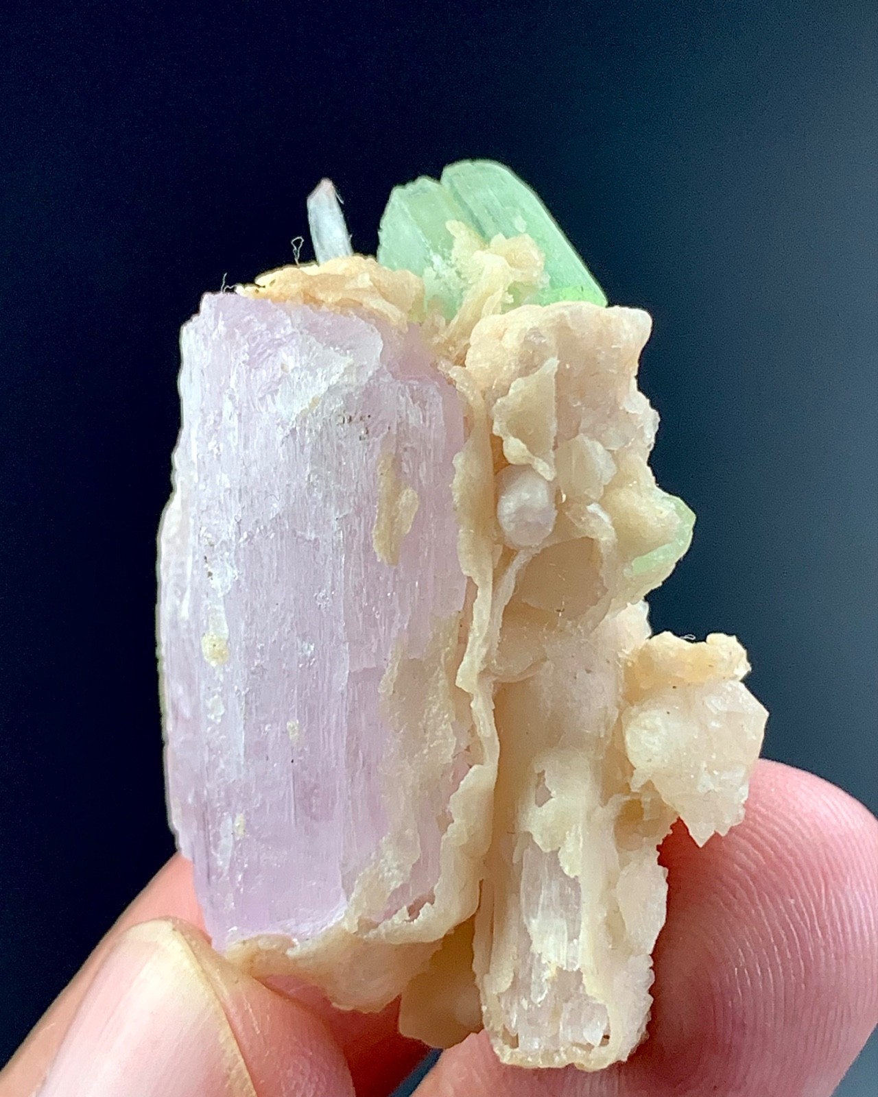 Tourmaline Crystal Combine With Kunzite From Afghanistan 118 Carat