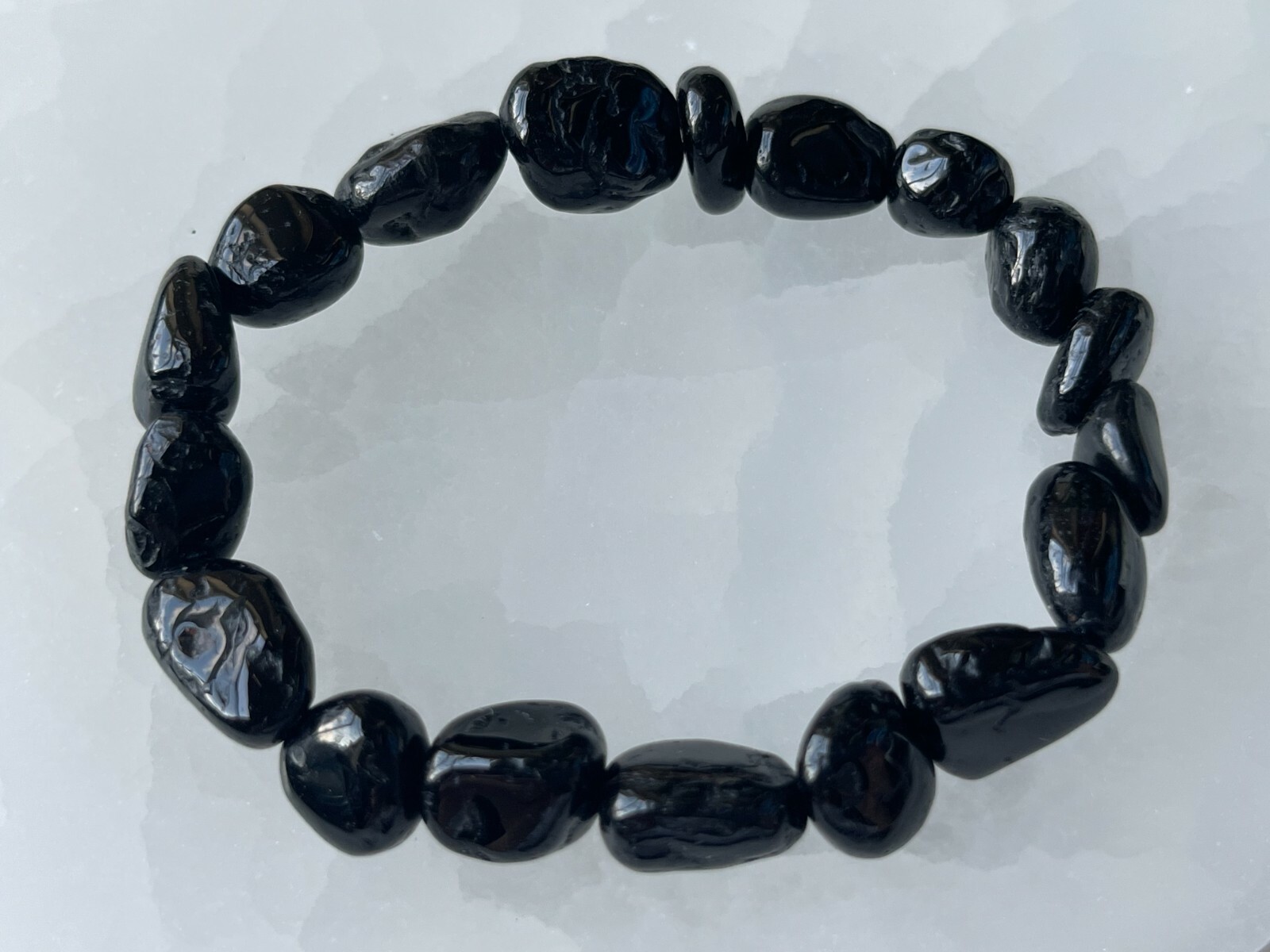 Black Tourmaline Nugget Bracelet, Genuine Black Tourmaline Bracelt,Wholesale Lot