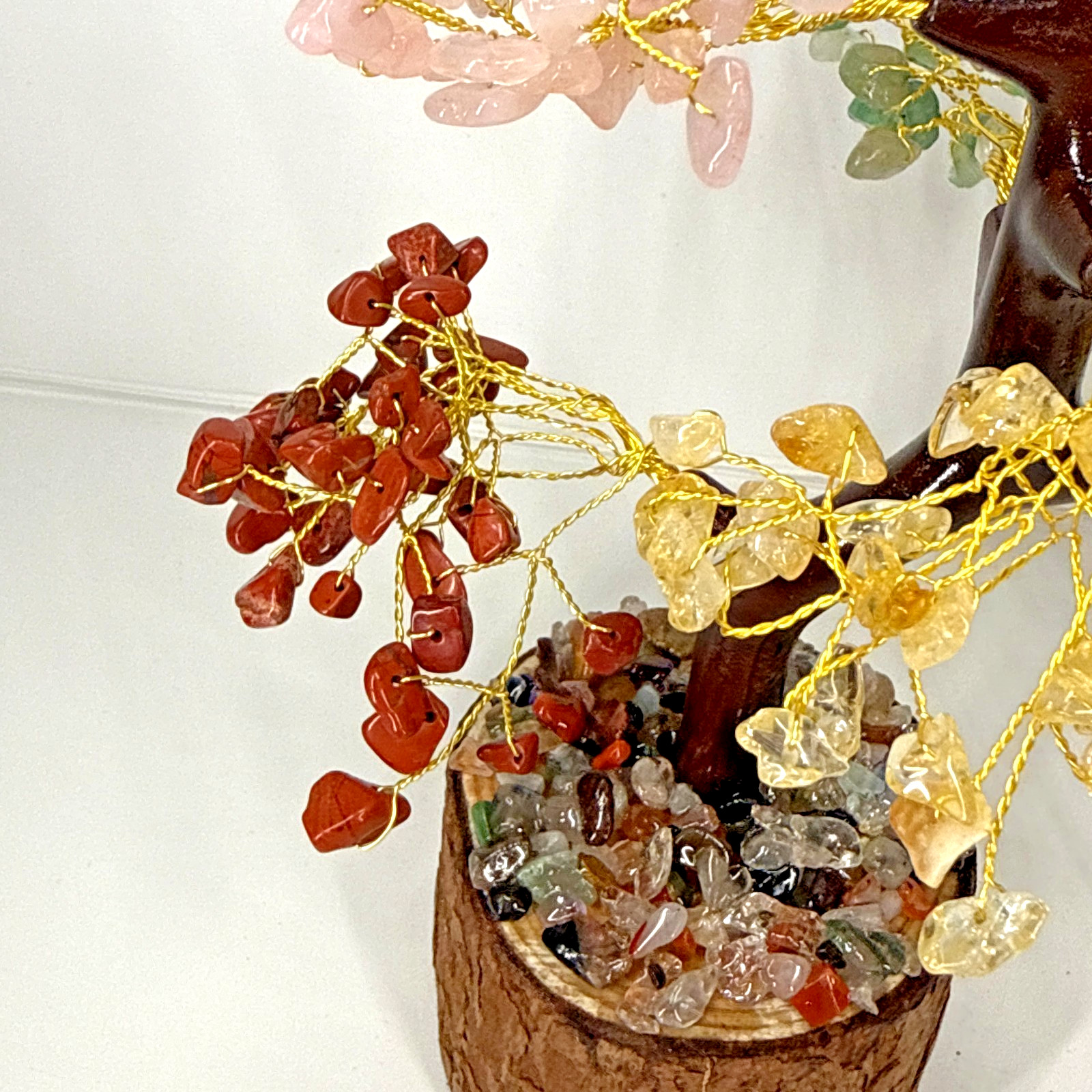Crystal Tree 7 Chakra Tree of Life with Seven Gemstones Spiritual Gift